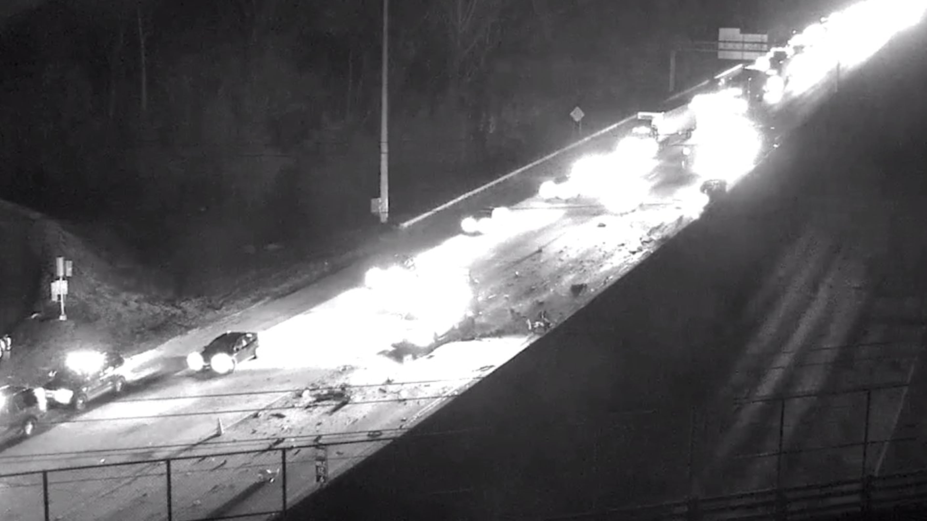 A wrong-way driver hit another vehicle head on near the I-285 South ramp to Bolton Road, according to Atlanta police. Two people were killed.