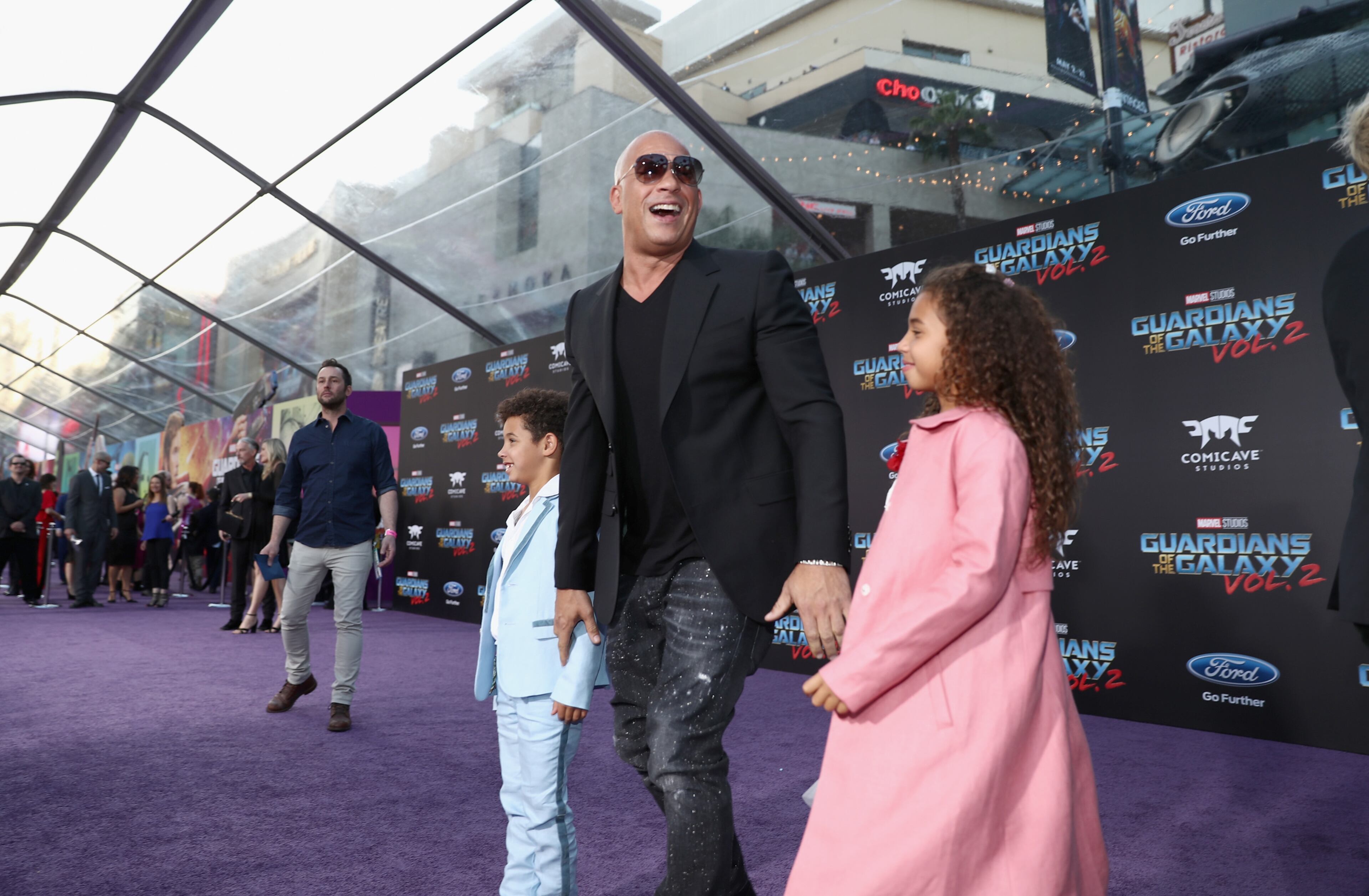 HOLLYWOOD, CA - APRIL 19: Actor Vin Diesel at The World Premiere of Marvel Studios ÂGuardians of the Galaxy Vol. 2. at Dolby Theatre in Hollywood, CA April 19th, 2017 (Photo by Rich Polk/Getty Images for Disney)