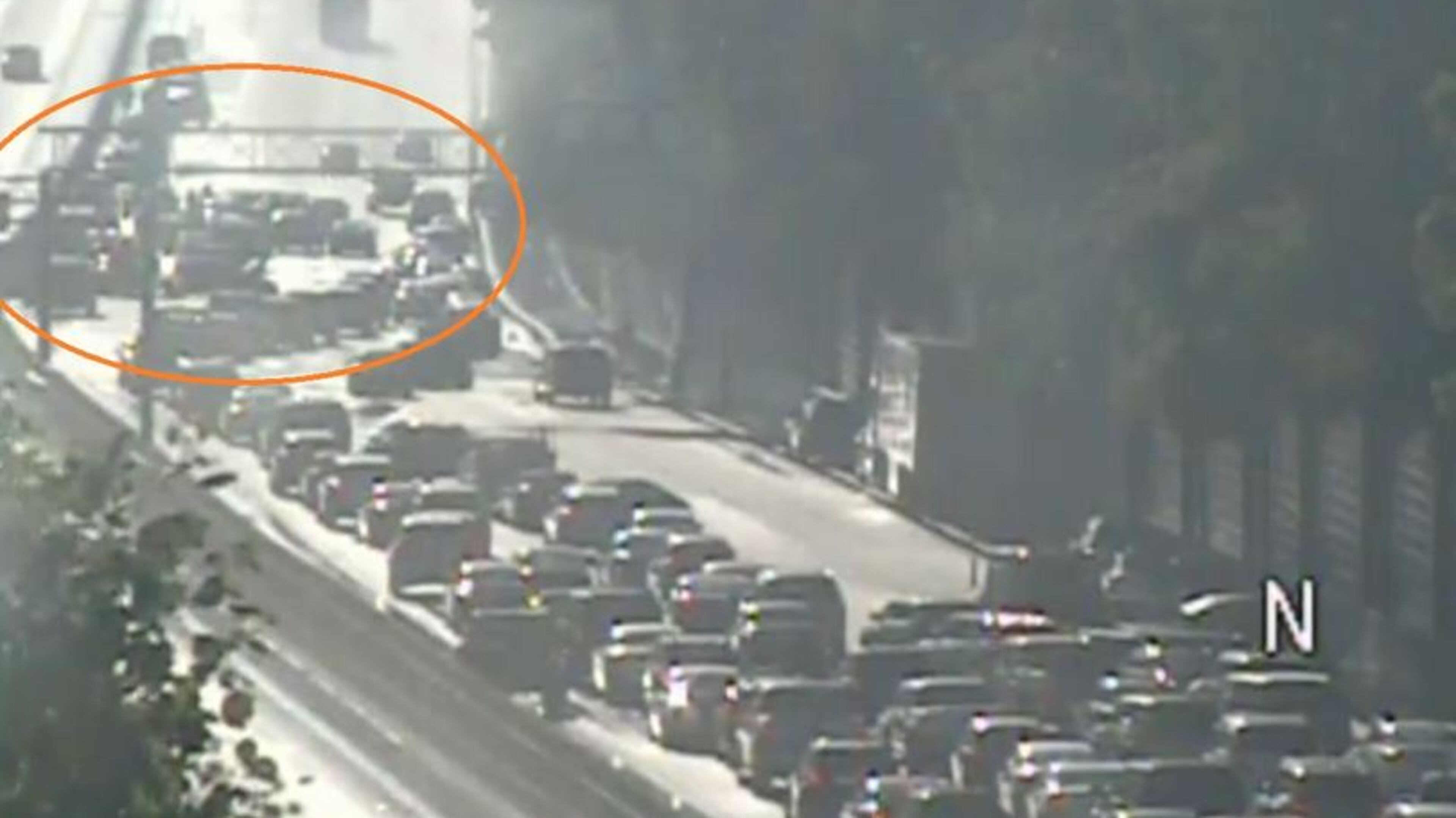 The accident happened just before 7 p.m. Sunday on I-75.