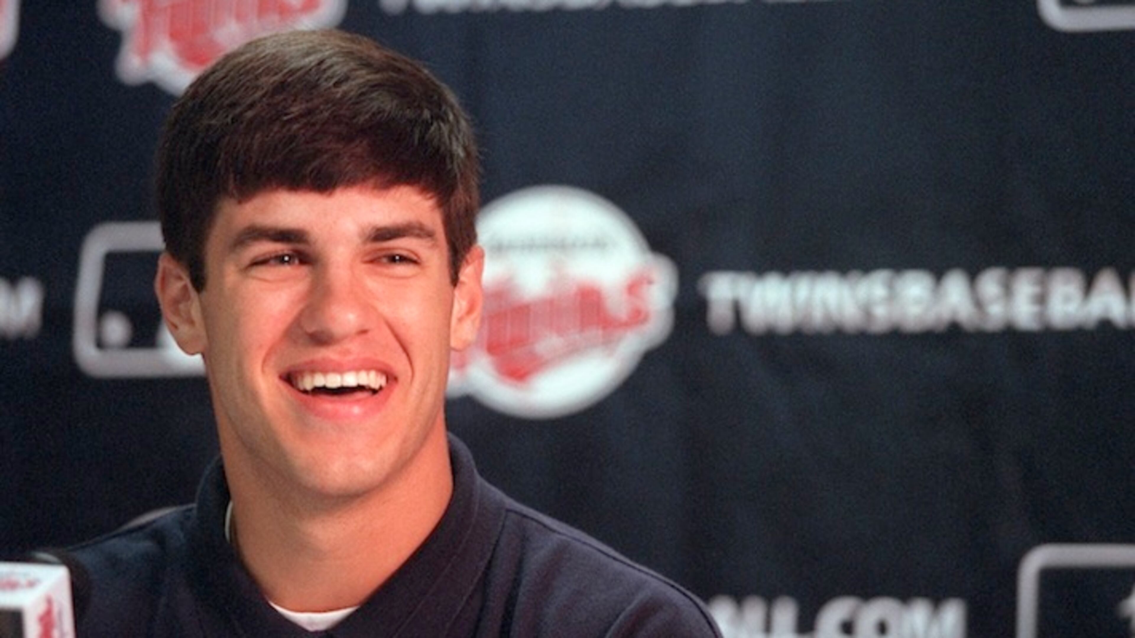 Joe Mauer in 2001 at a Minnesota Twins news conference to announce the signing of the No. 1 overall draft pick. (Carlos Gonzalez/Minneapolis Star Tribune/TNS)