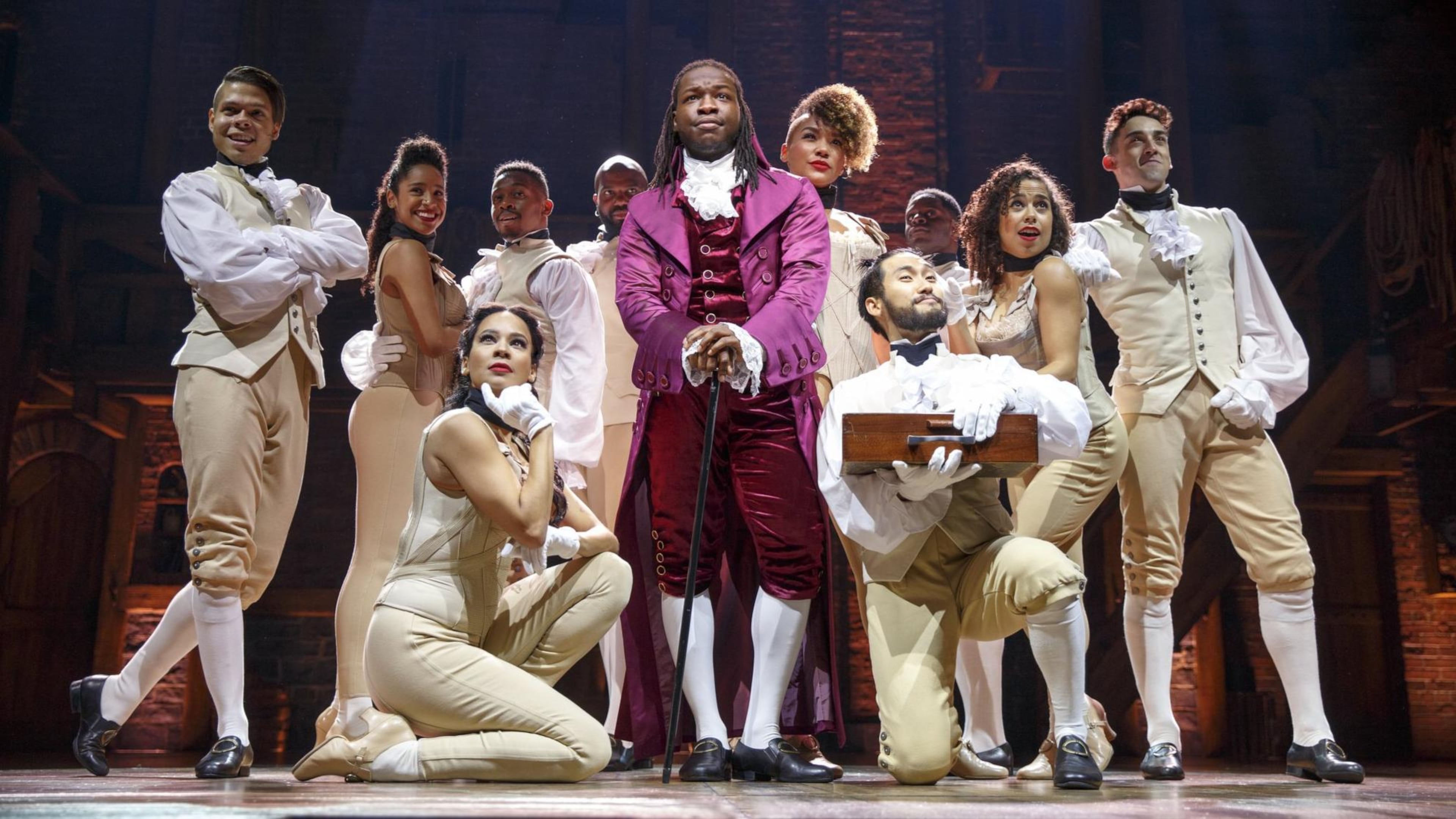 Chris De’Sean Lee, a native of Augusta, plays two important roles in “Hamilton,” as the Marquis de Lafayette and Thomas Jefferson. CONTRIBUTED BY JOAN MARCUS