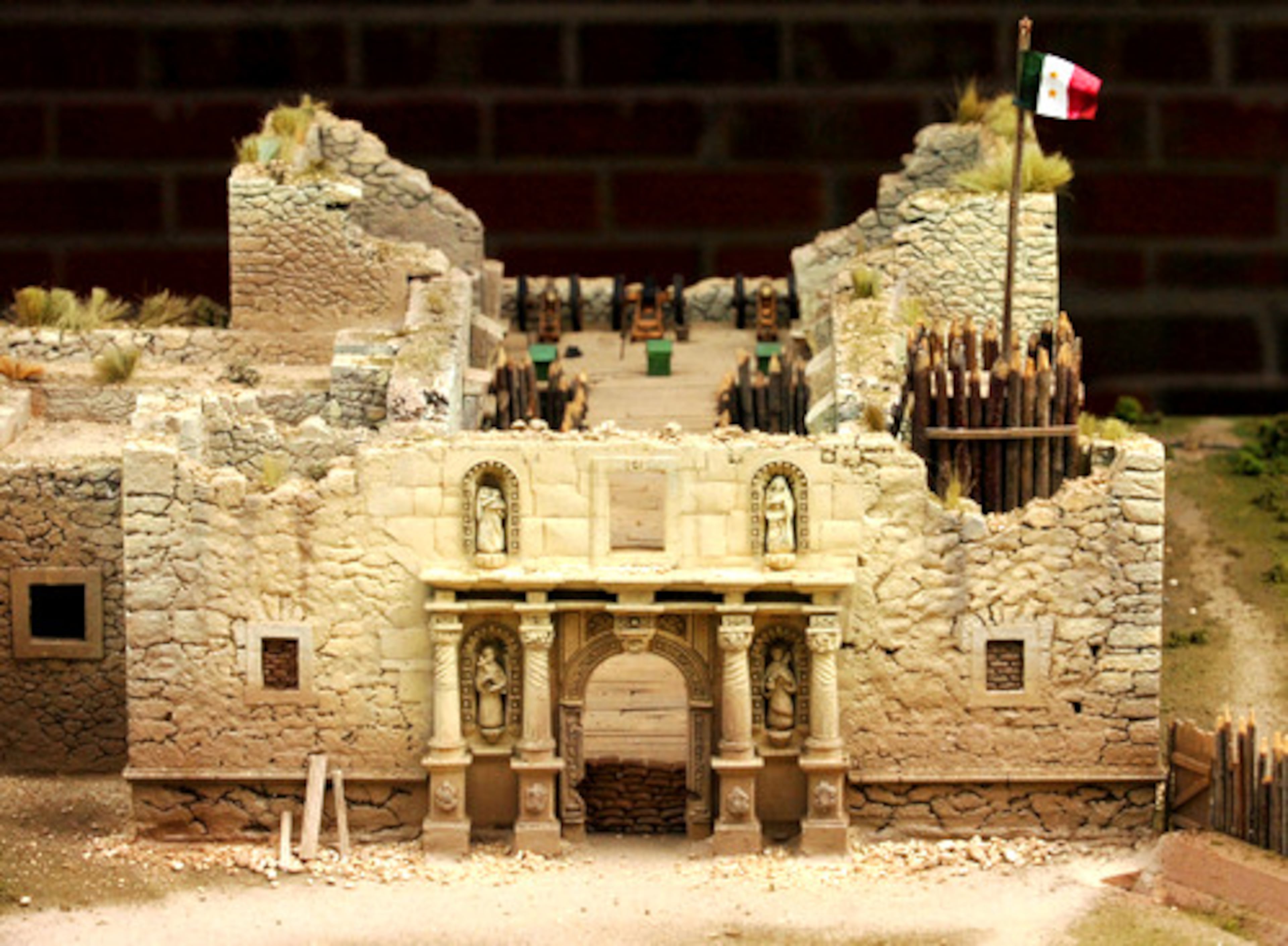 The model served as a guide for Lemon's book, "The Illustrated Alamo 1836: A Photographic Journey."