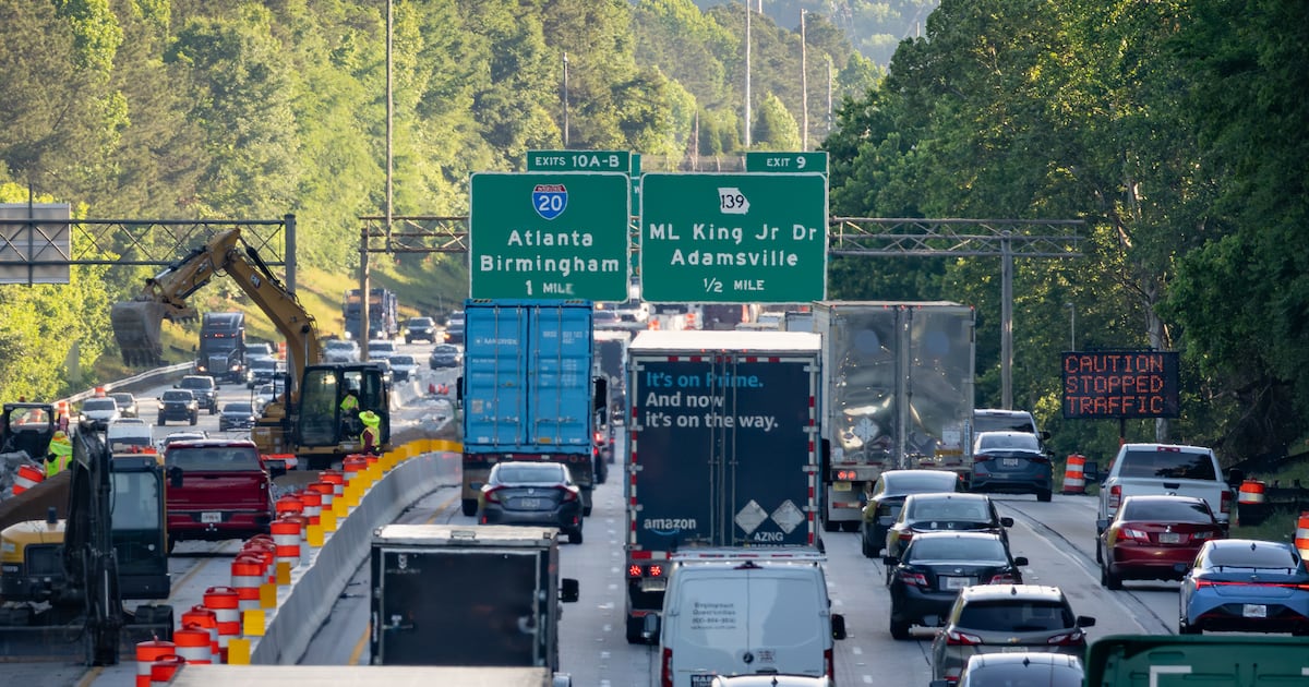 I-285 closes for construction for second time this weekend