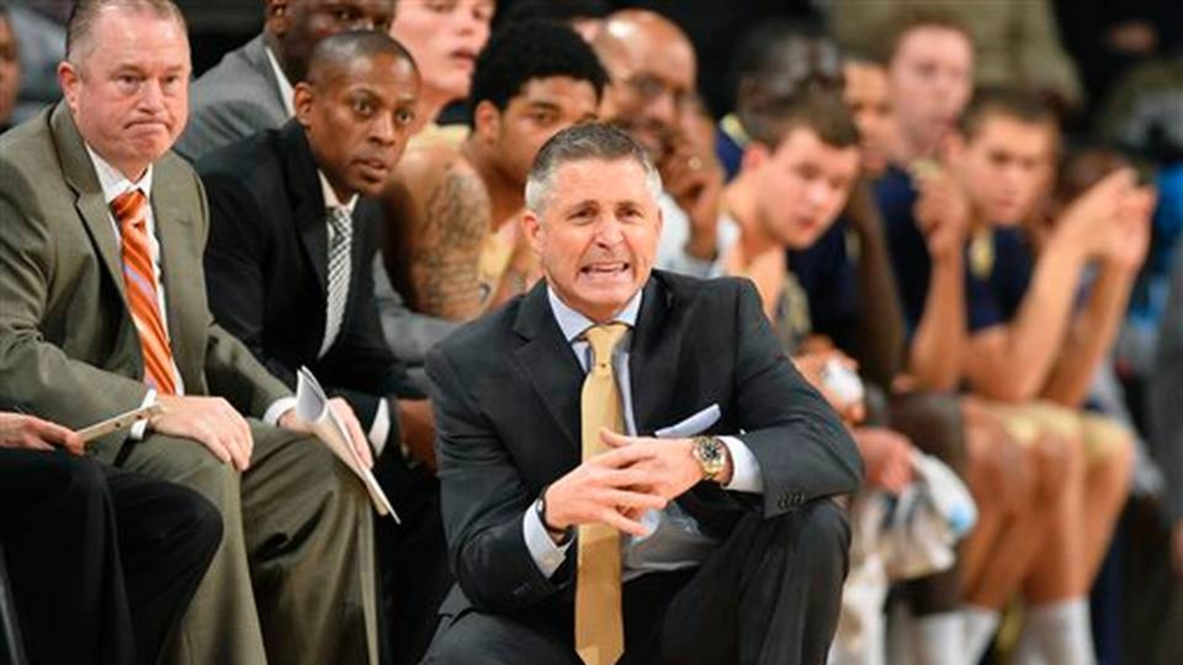Georgia Tech coach Brian Gregory will lose two seniors off the 2014-15 team but will be boosted by Alabama transfer Nick Jacobs. (ASSOCIATED PRESS)