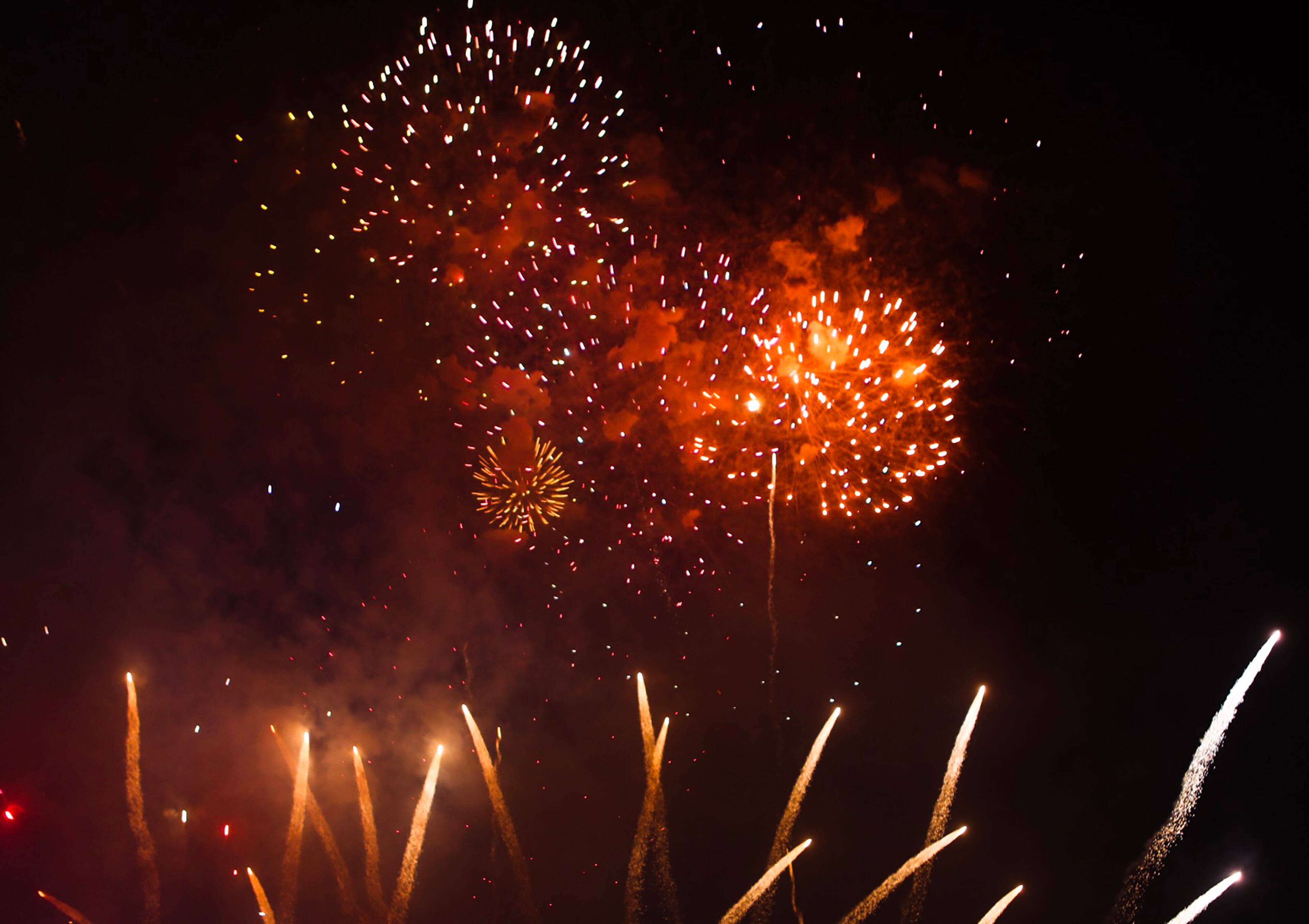 The fireworks display at Centennial Olympic Park. Christina Matacotta/Christina.Matacotta@ajc.com