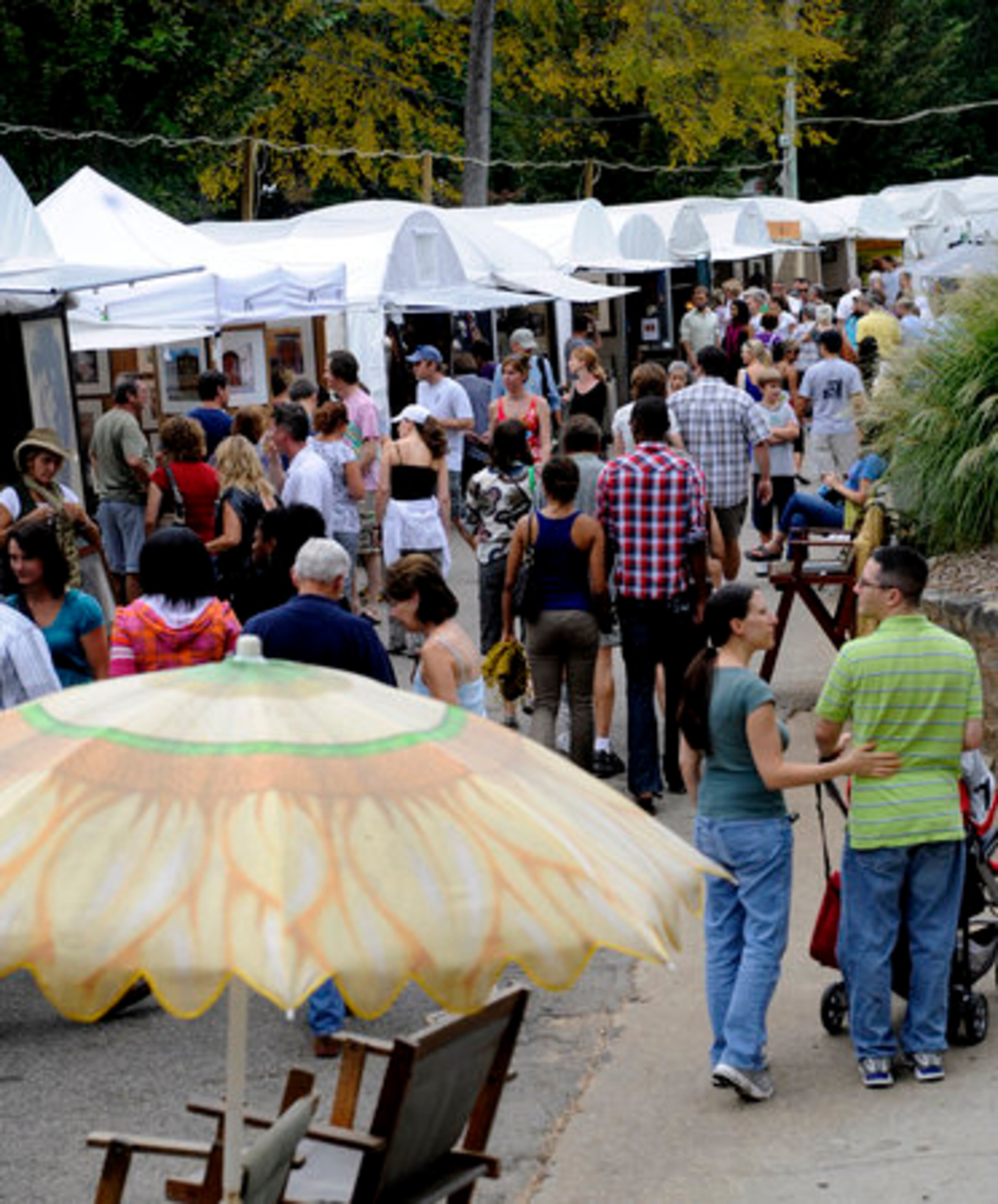 People flocked to the festival, which features 200 of the country's finest artists.