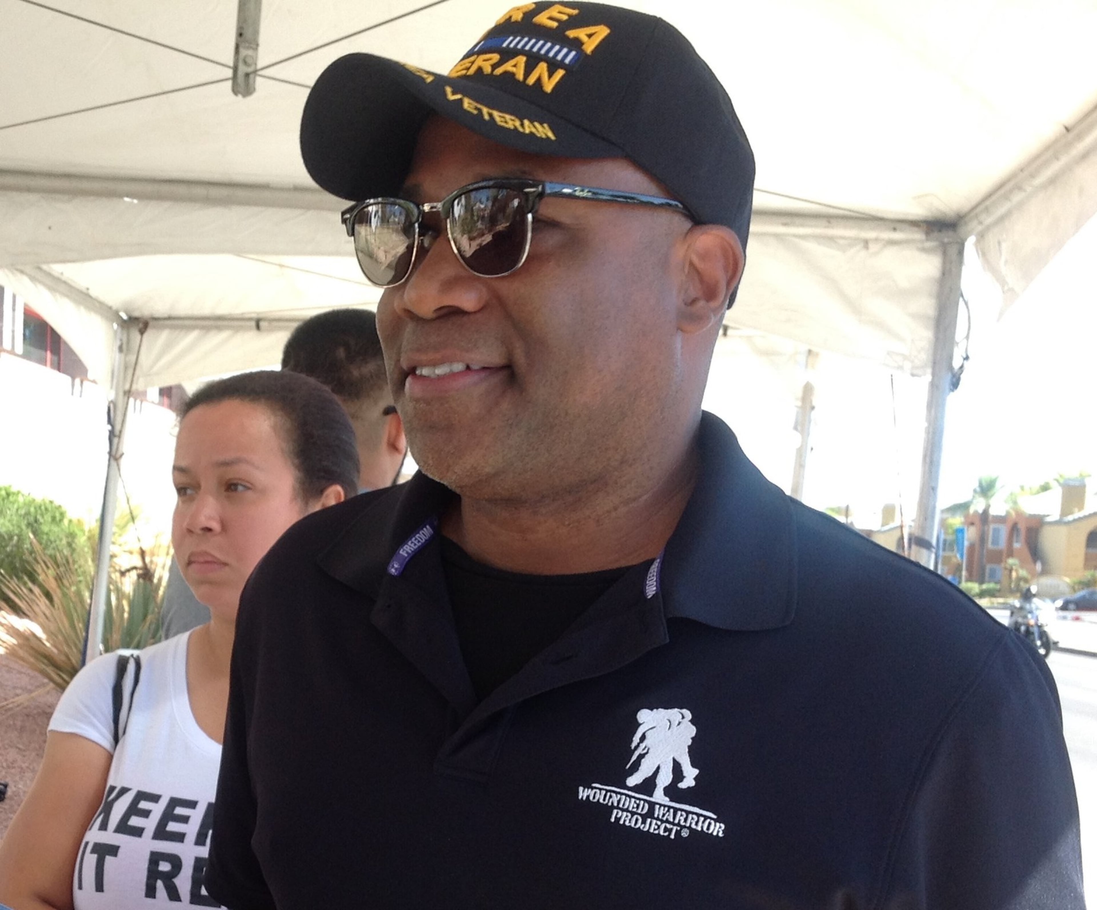 Greg Harmon, a retired civil servant from Warner Robbins whose father was a Korean War veteran, upheld his family’s tradition of service by showing up to donate blood at United Blood Services in Las Vegas. Photo: Ernie Suggs, esuggs@ajc.com