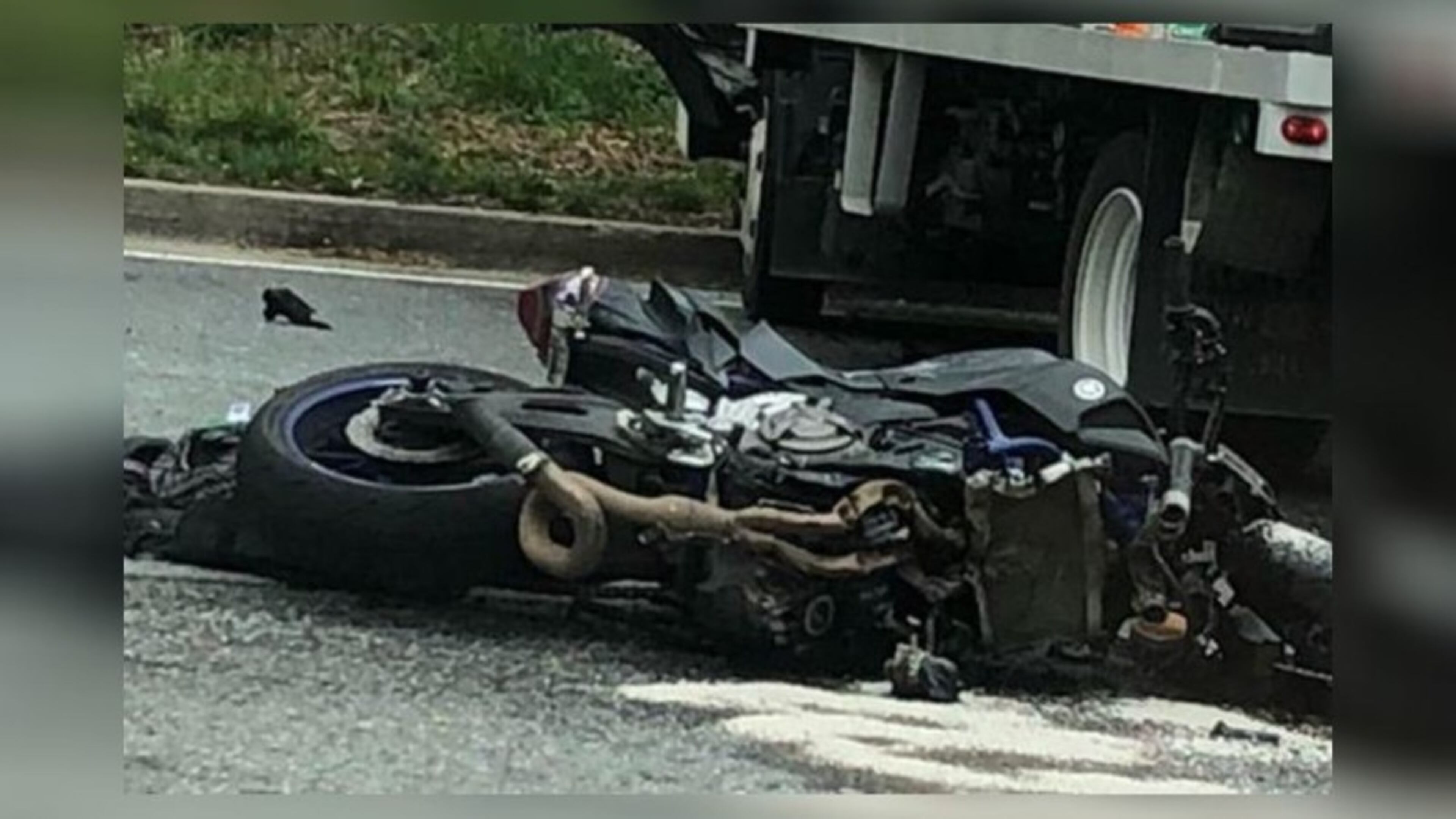 An 18-year-old motorcyclist died from injuries in a crash with a landscaping truck in Cobb County, police said.