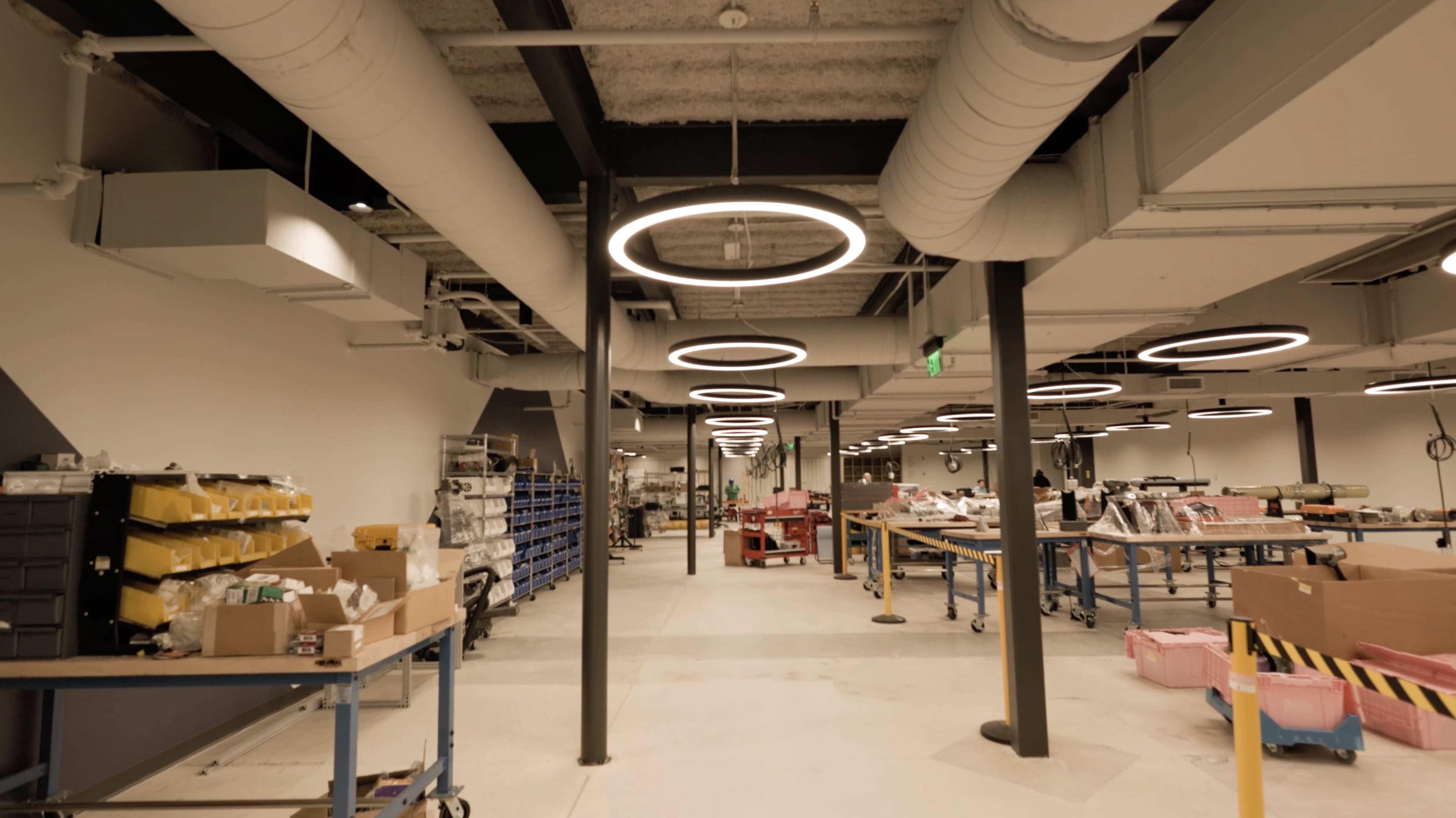 Anduril Industries' space in west Atlanta includes areas for research, development and manufacturing.