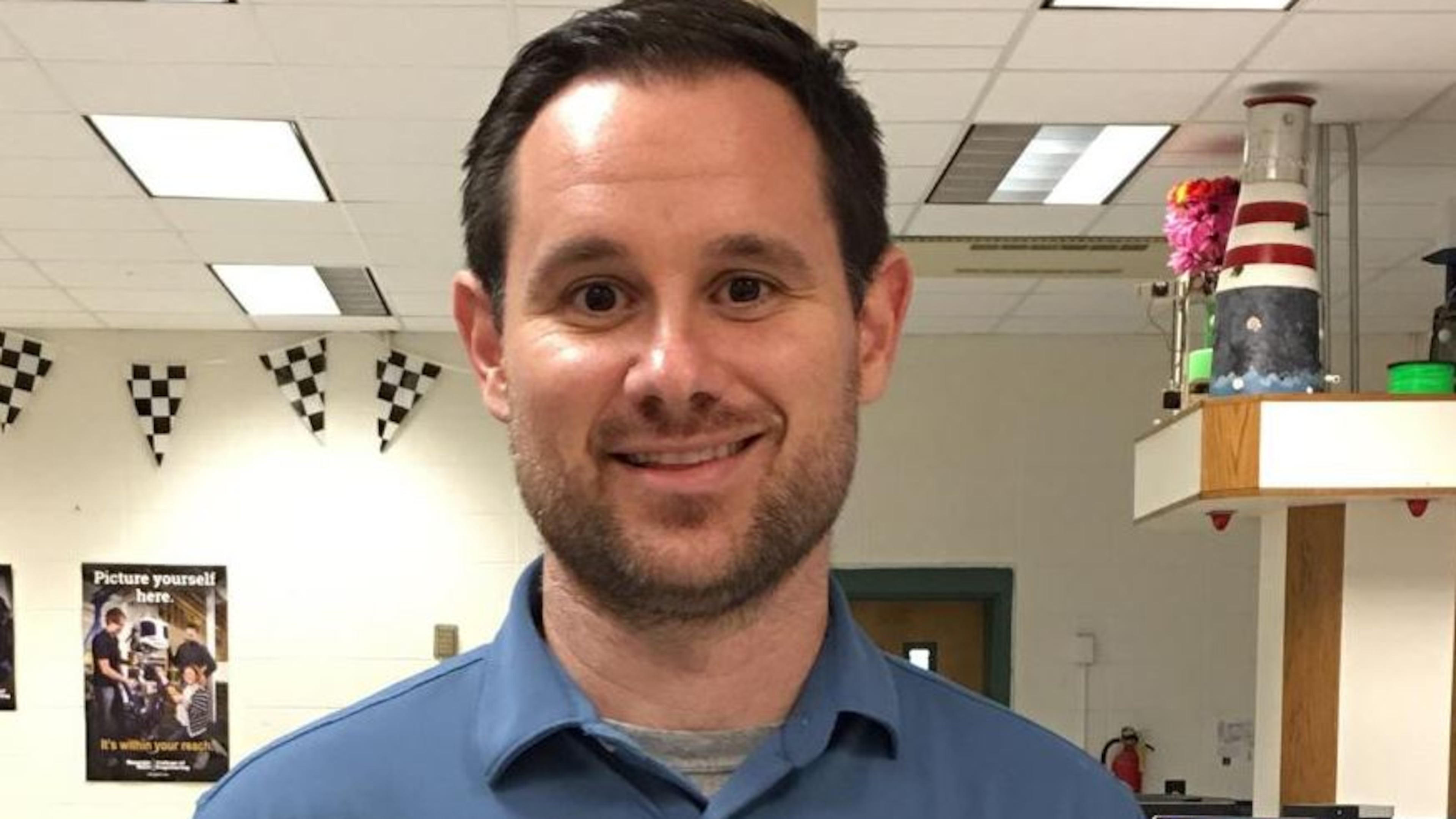 J.C. Booth Middle STEM and engineering teacher Jason Bingel