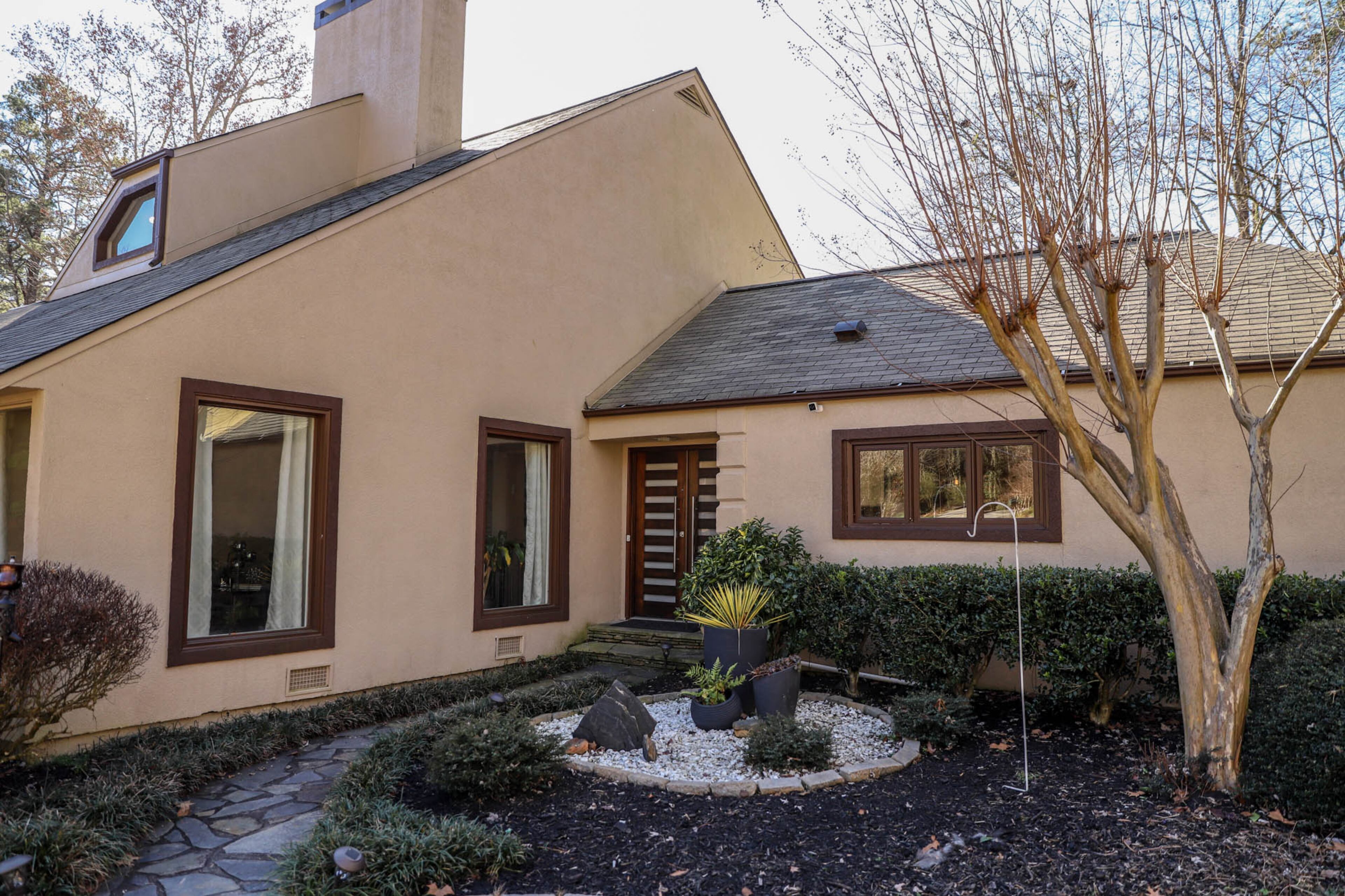The 1976 contemporary home in Sandy Springs was renovated in 2015 and has 5,540 square feet, five bedrooms, five full and two half baths.