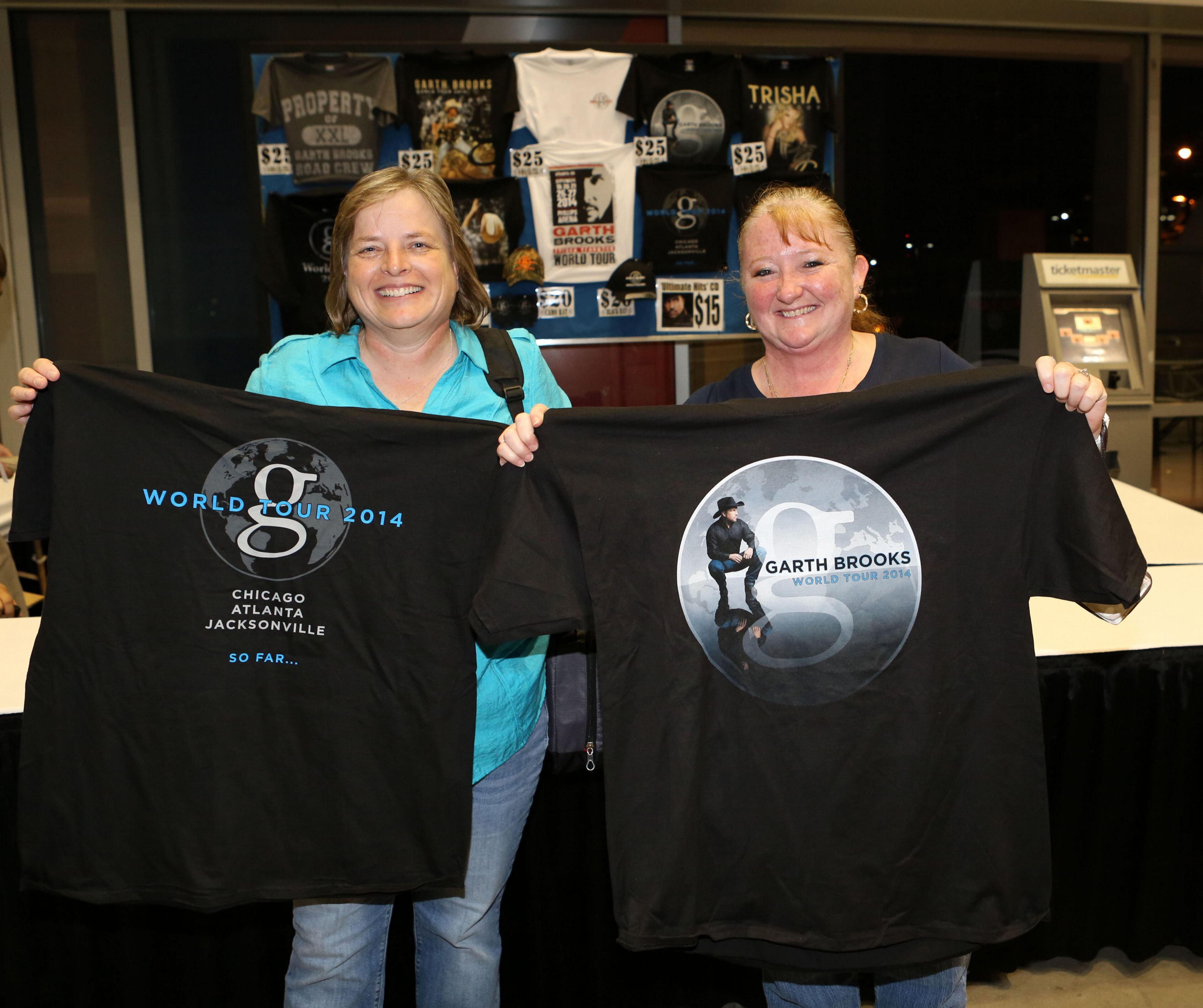 Ronda Cutler and Judy Canter drove in from Knoxville to see Garth in concert. Legendary country singer-songwriter-guitarist Garth Brooks played the first of seven sold out shows Friday evening at Philips Arena. Robb D. Cohen/RobbsPhotos.com