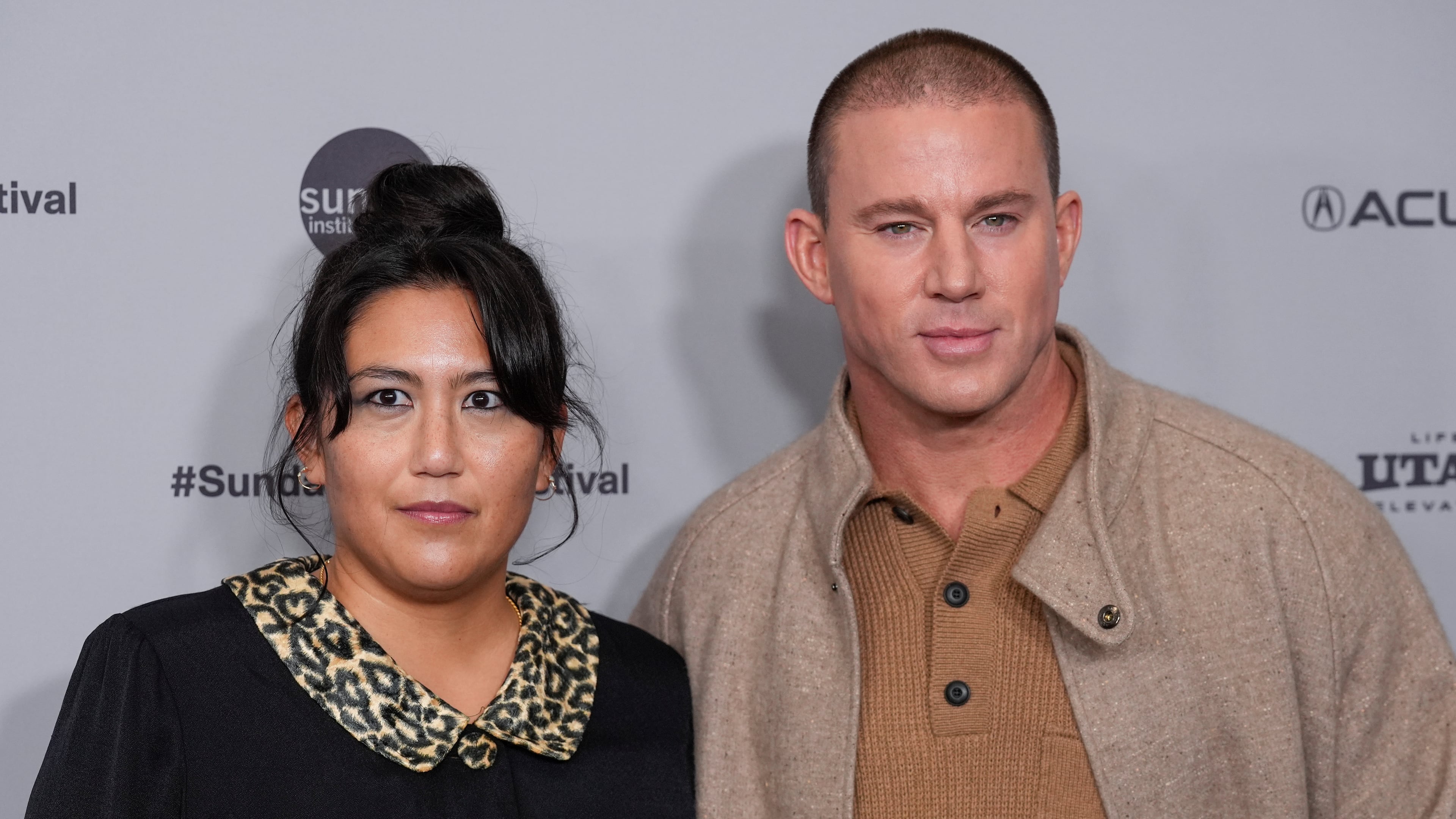 Director Beth de Araujo, left, and Channing Tatum attend the premiere of "Josephine" during the Sundance Film Festival on Friday, Jan. 23, 2026, at Eccles Center in Park City, Utah. (AP Photo/Chris Pizzello)