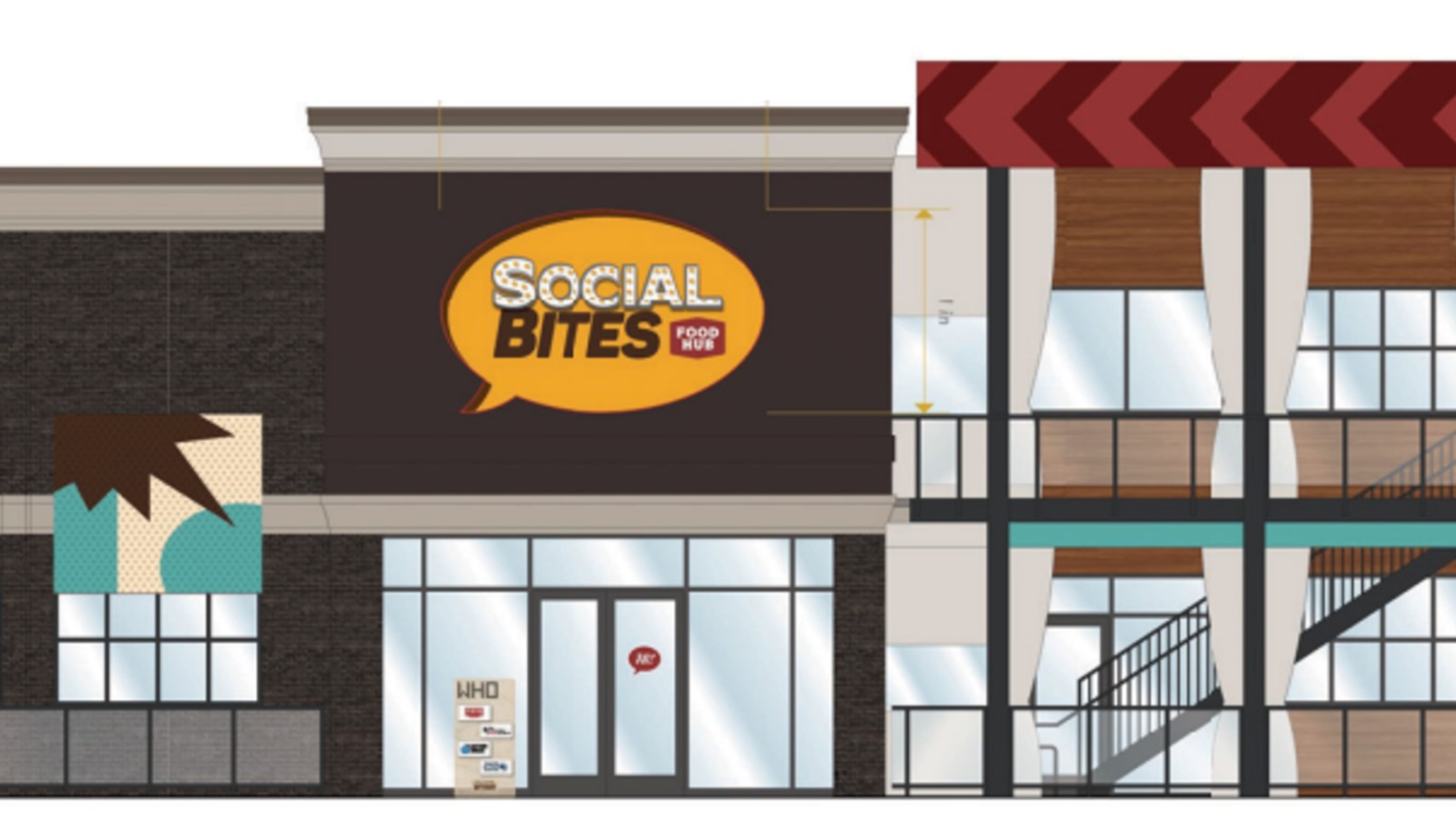 A rendering of SocialBites 'food hub' in Sandy Springs. / Courtesy of SocialBites
