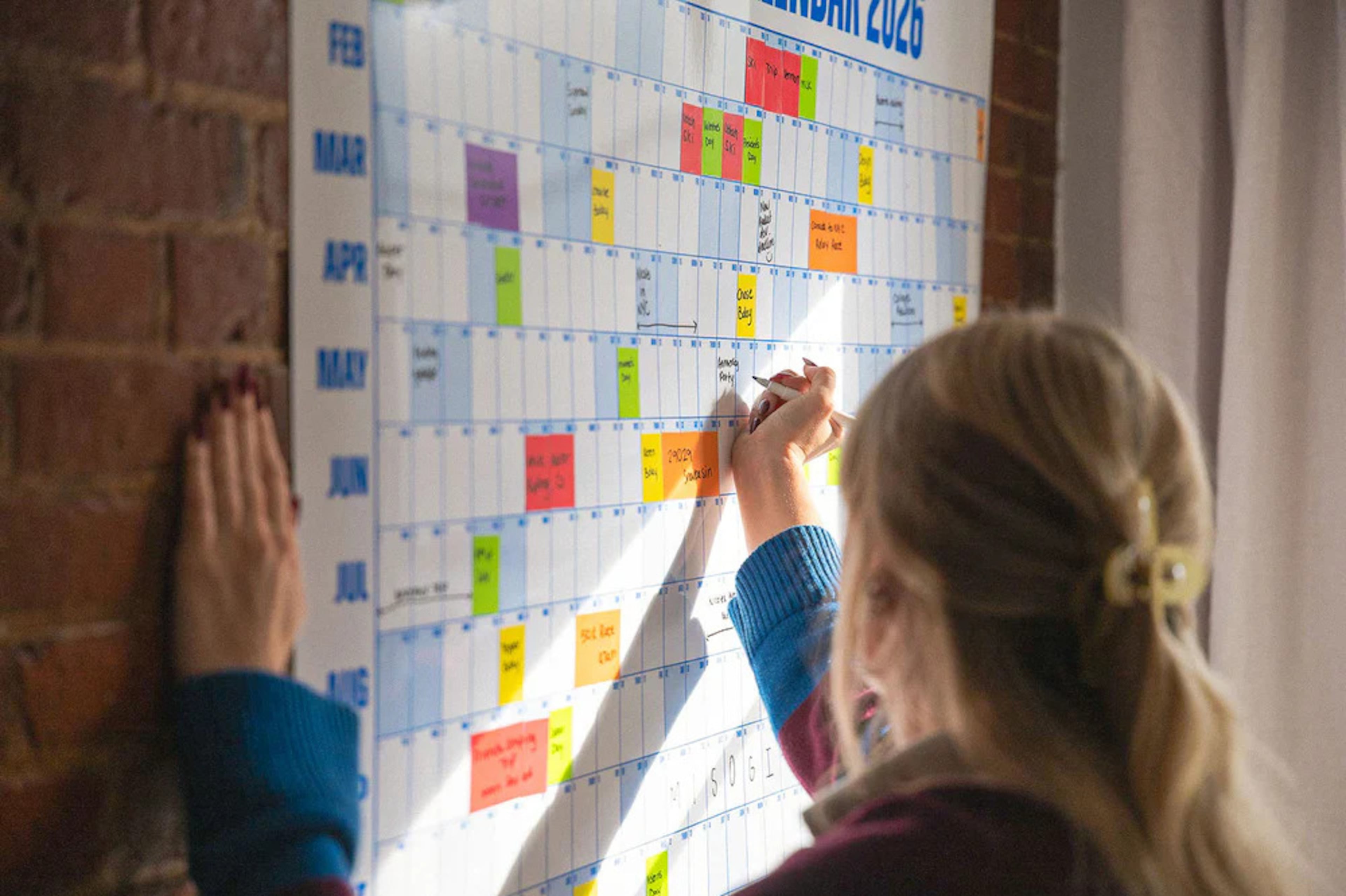 This massive, one-page-per-year planning tool is designed to help prioritize personal goals. (Courtesy of the Big A## Calendar)