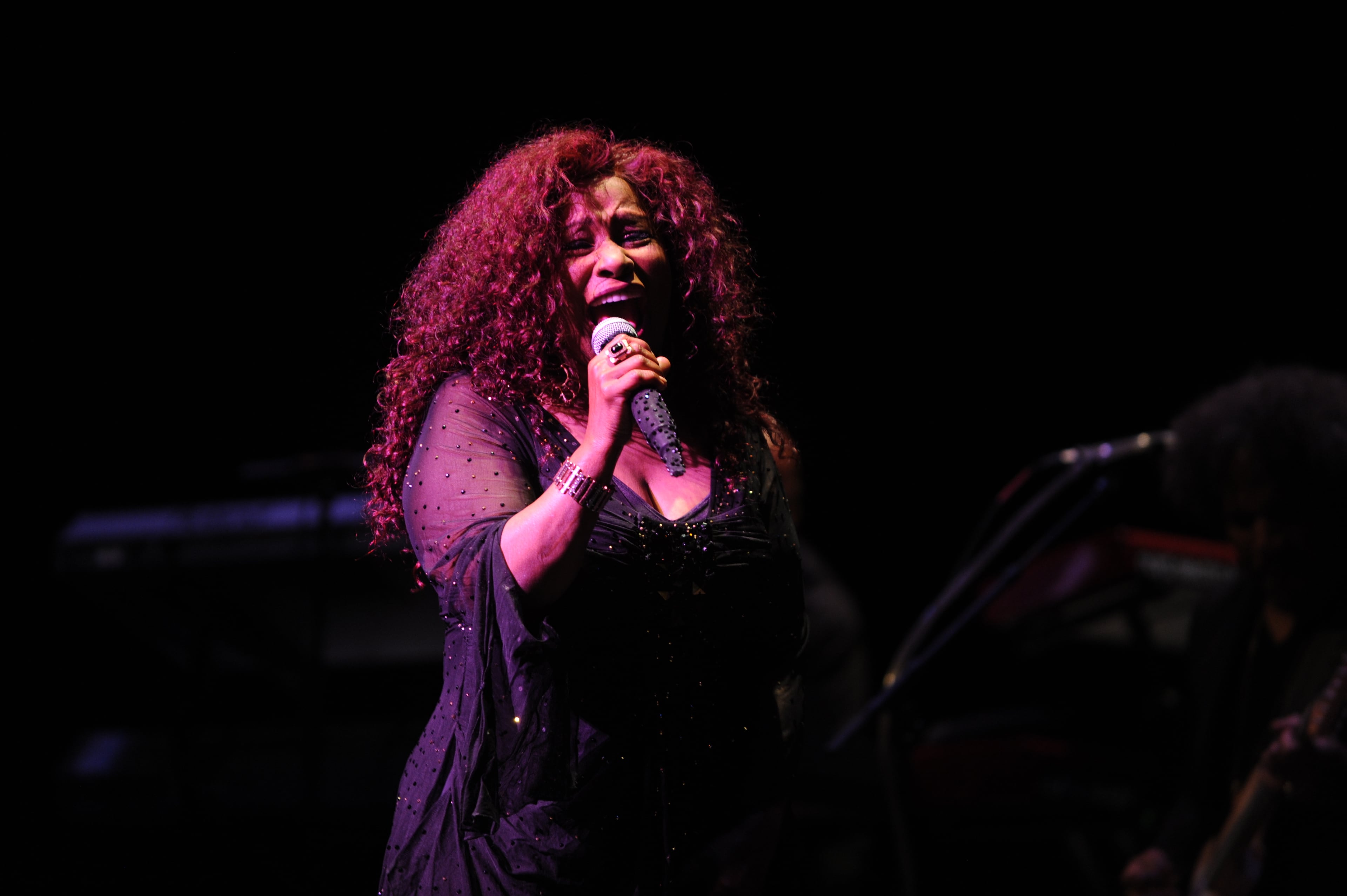 American singer Yvette Marie Stevens, better known by her stage name Chaka Khan, performing at the Cobb Energy Performing Arts Centre Friday, August 5, 2016 in Atlanta for her concert tour. (Armani Martin/AJC)