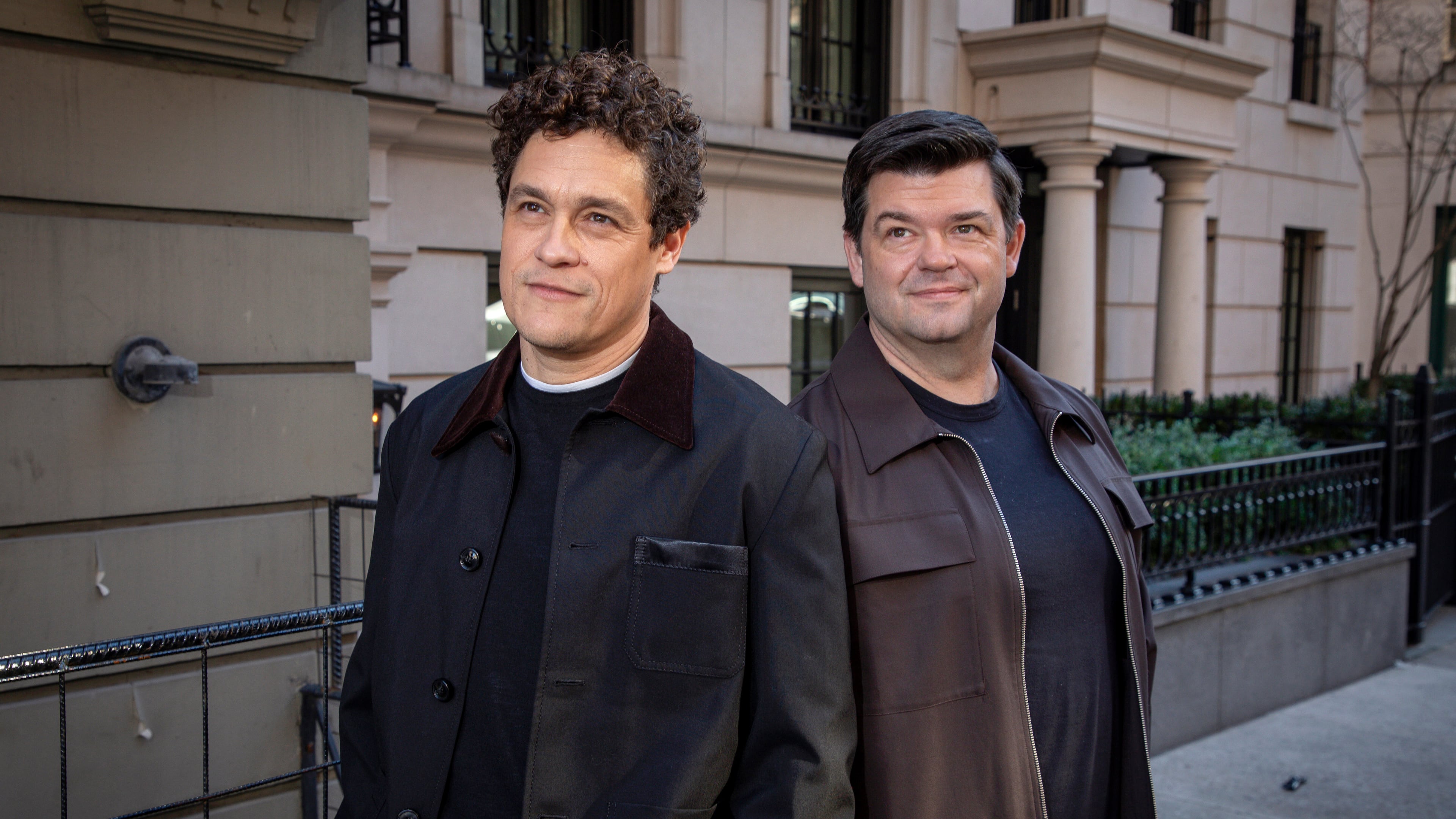 Phil Lord, left, and Chris Miller pose for a portrait to promote "Project Hail Mary" on Tuesday, March 17, 2026, in New York. (Photo by Andy Kropa/Invision/AP)