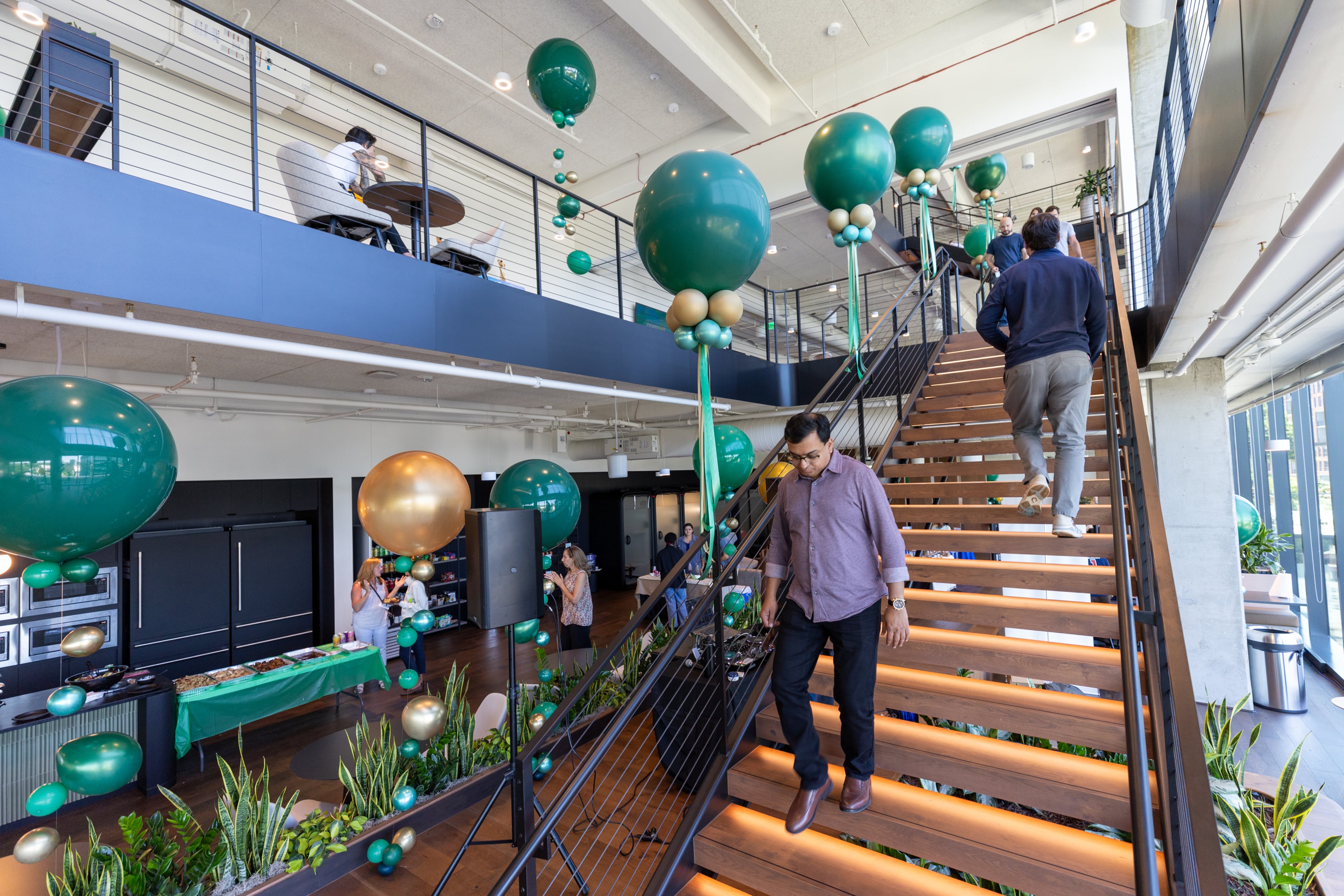 A view inside OneTrust's new global headquarters in Atlanta on Thursday, May 22, 2025. (Arvin Temkar/AJC)