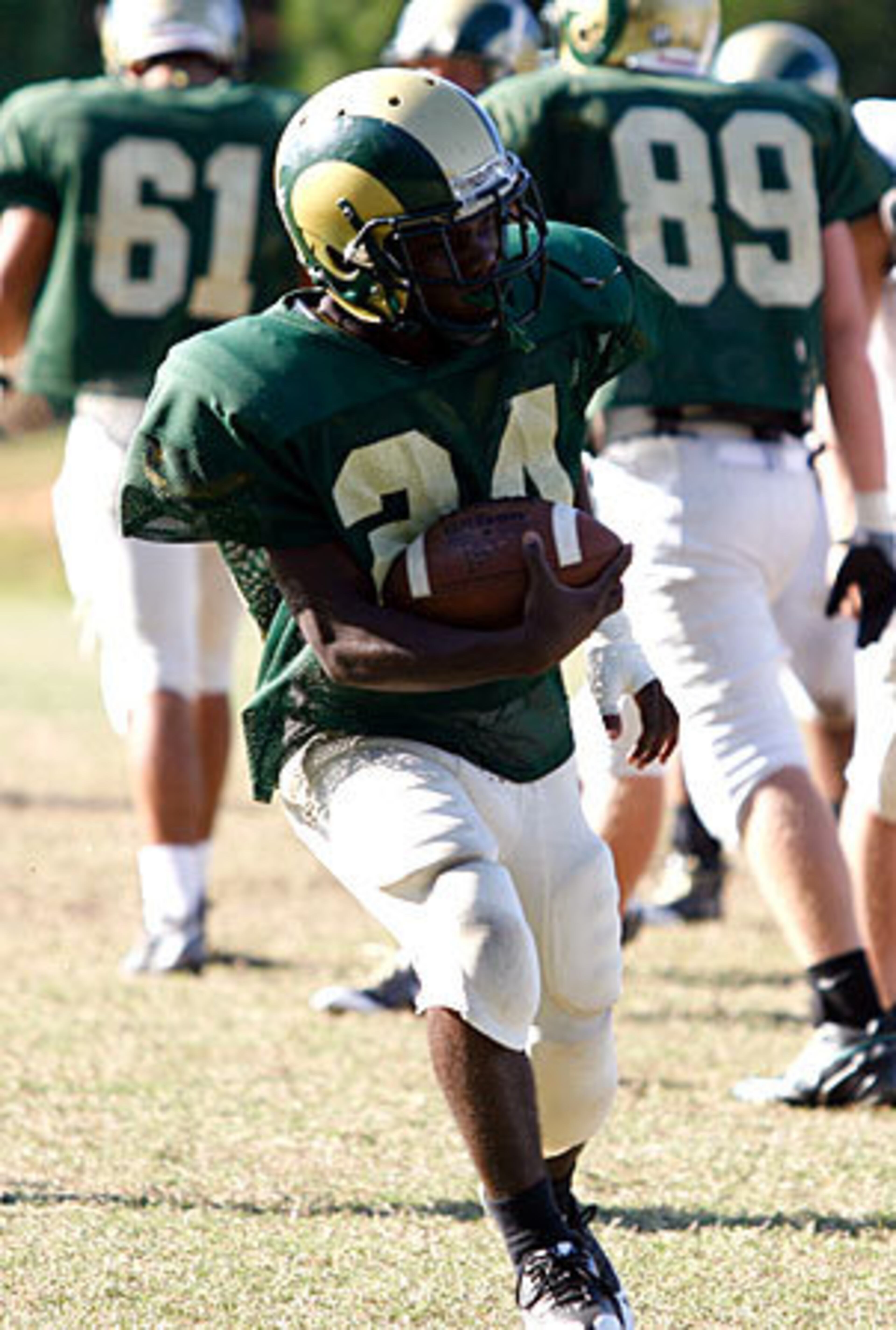 Grayson's Ean Pemberton (24) was the leading rusher from 2007, when the Rams went 10-3 and lost in the third round of playoffs.