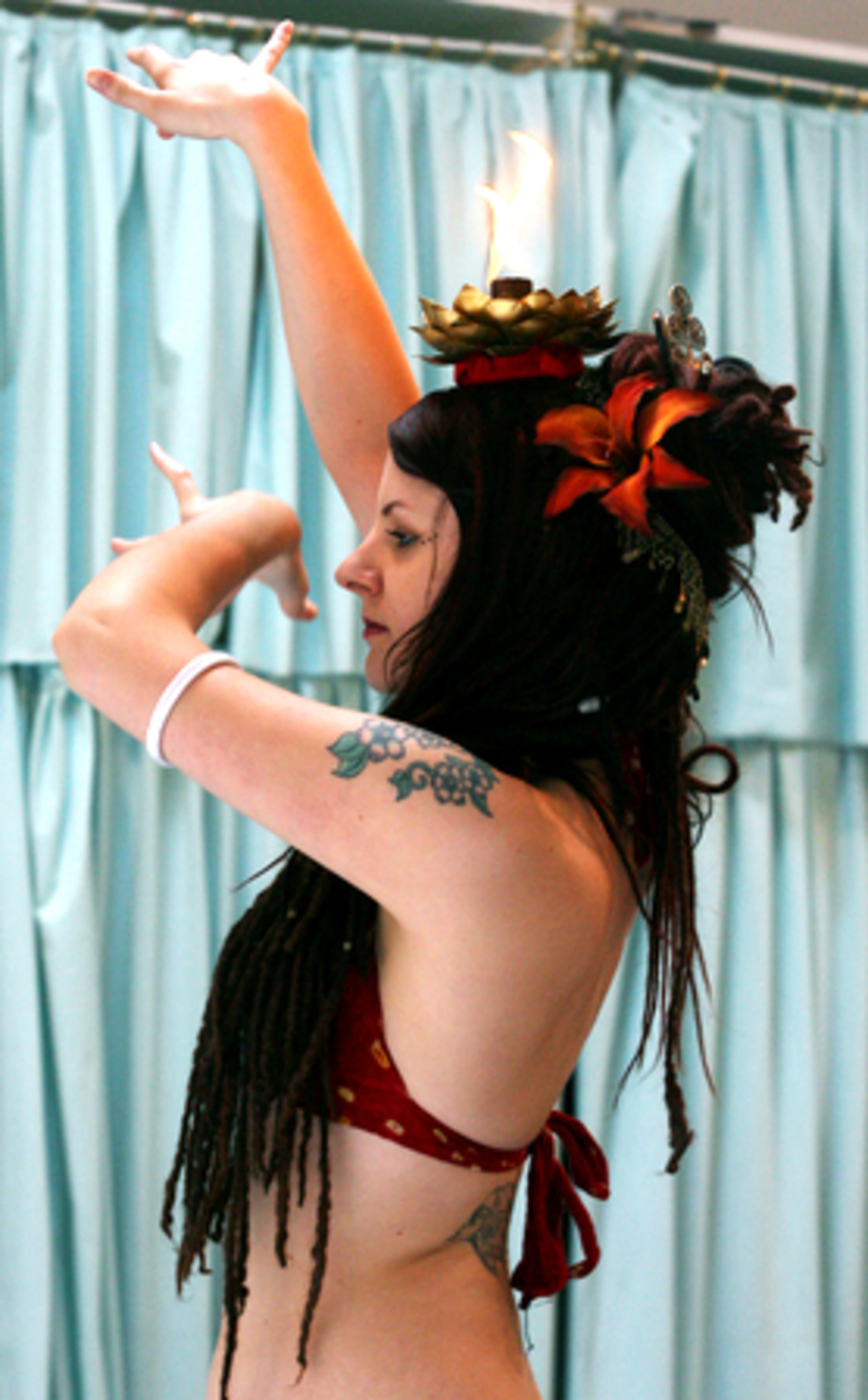 Brigham keeps the fires burning as she moves.