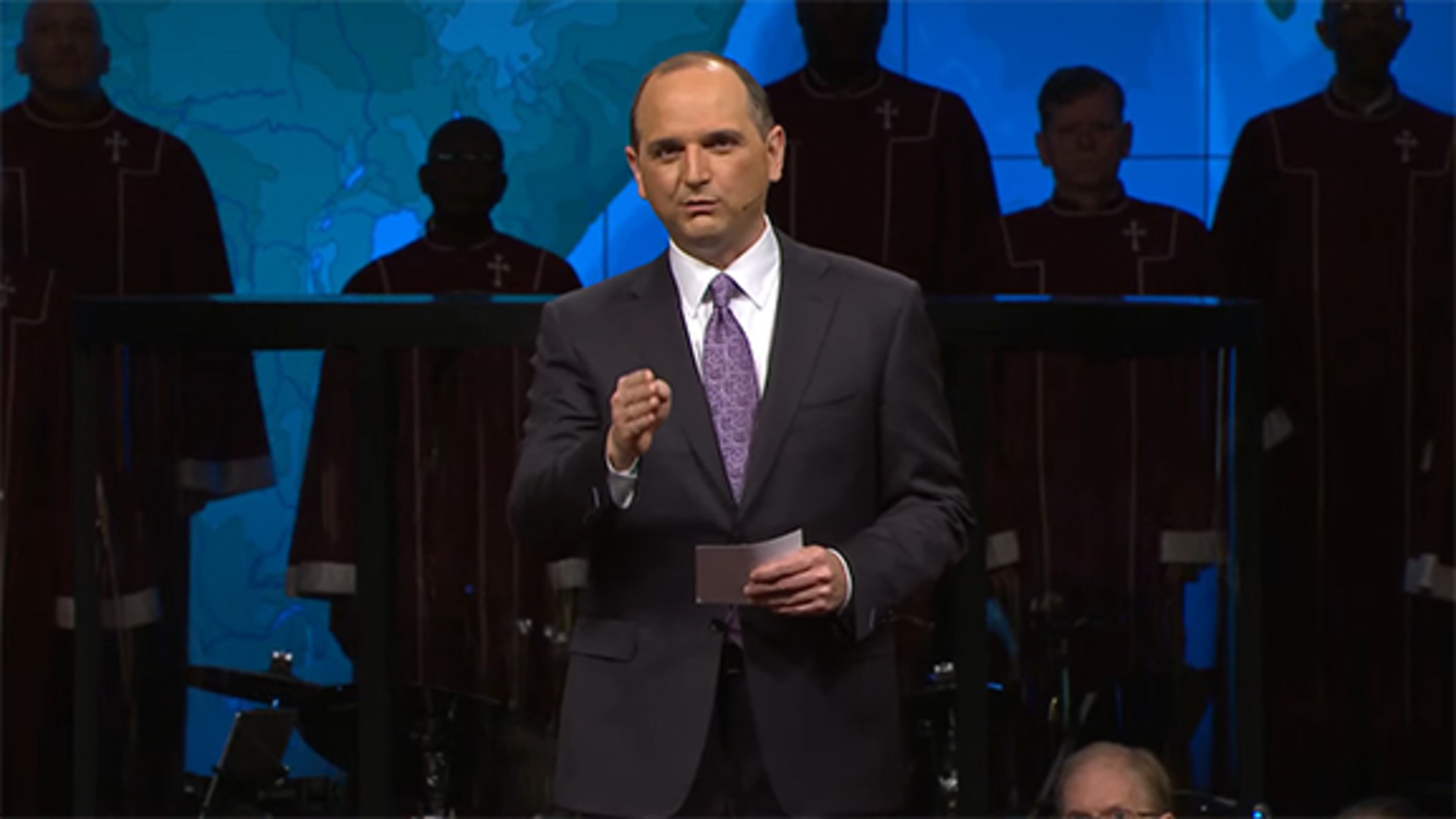 At First Baptist Church Atlanta, the Rev. Anthony George mentioned the abortion issue in the news in his Mother's Day sermon on Sunday, May 8, 2022. “It would be easy to jump on the wrong side of the fence of this issue and go along with the flow. ... But as followers of Jesus Christ, that is not an option or a choice that God gives us. If we believe in him, we believe in what he says about life within the womb,” George said to applause. (Photo from church's livestream)