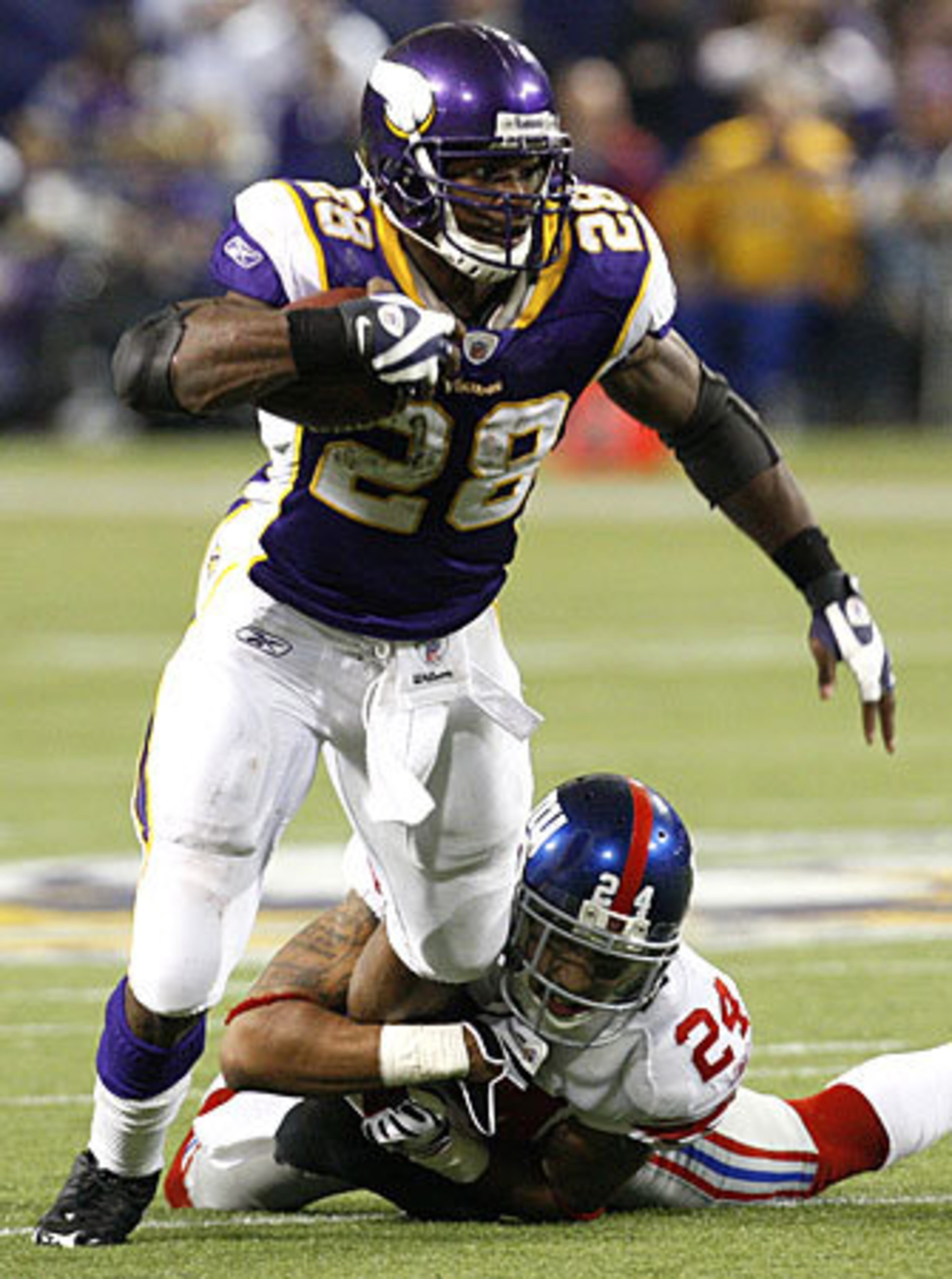 2007 - Adrian Peterson, Minnesota Vikings (RB): Rushed for 1,341 yards and 12 TDs. Currently with Minnesota.
