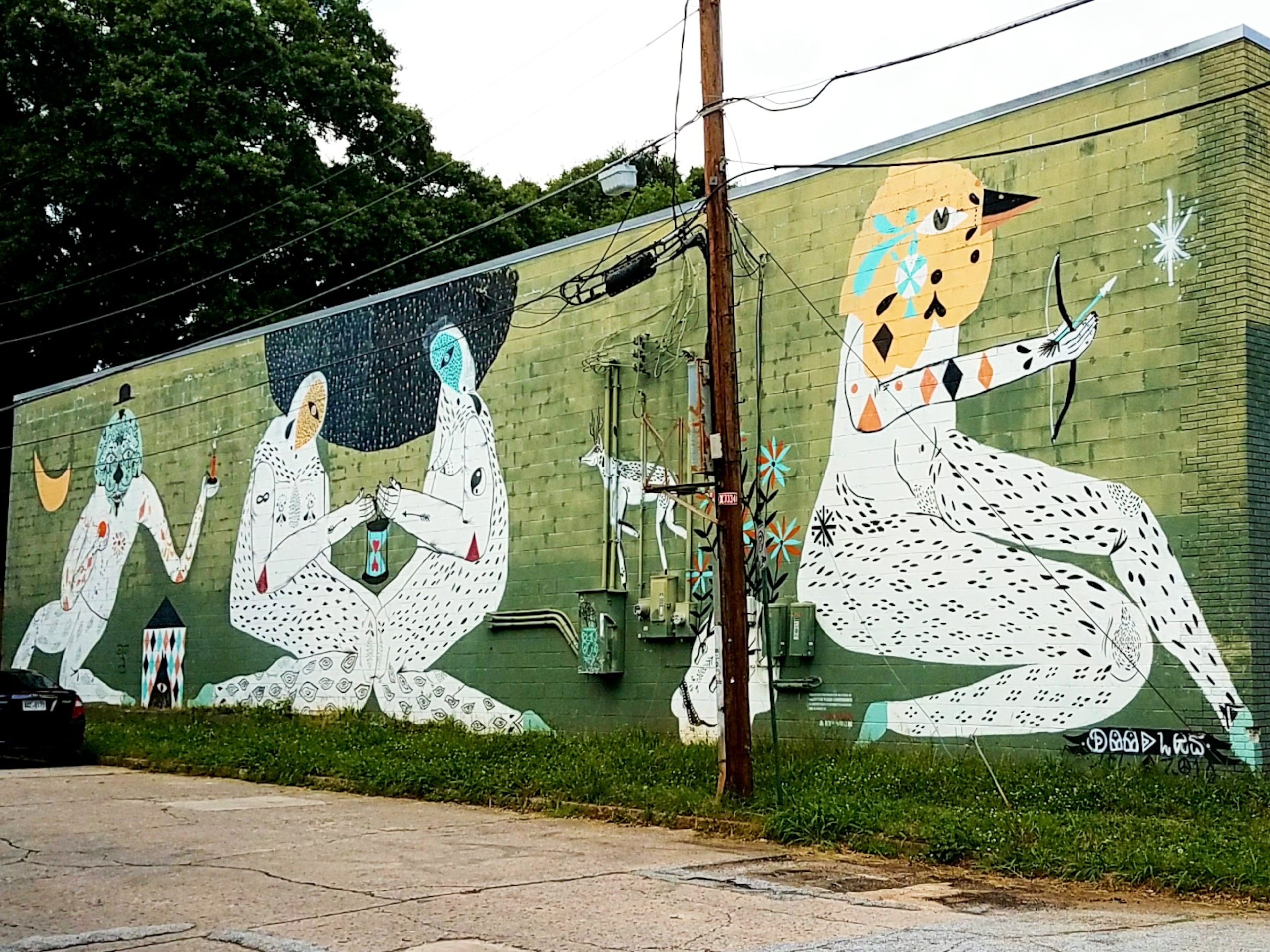 This Living Walls mural was painted in 2010 by Doodles, a California-based artist. (Photo by Arthur Rudick)