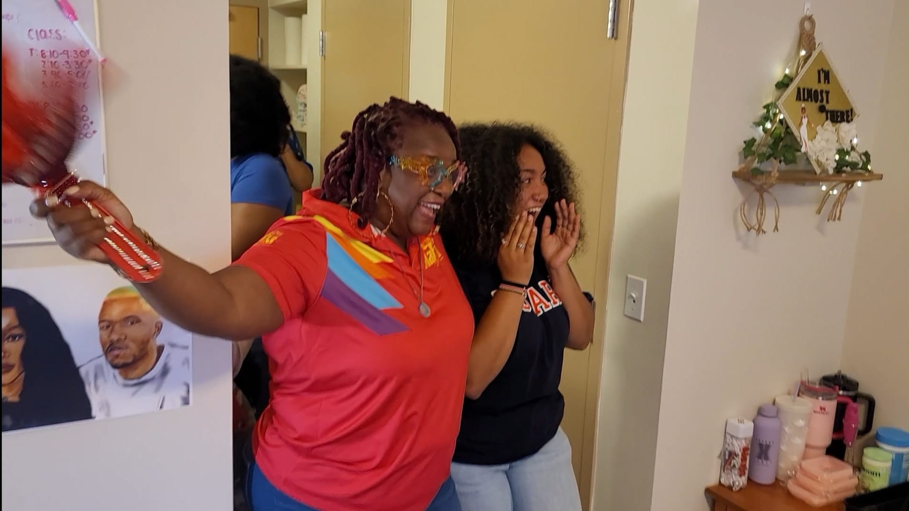 Students selected for Move-In Day Mafia work with design teams to create their ideal dorm room. Courtesy of TeeJ Mercer