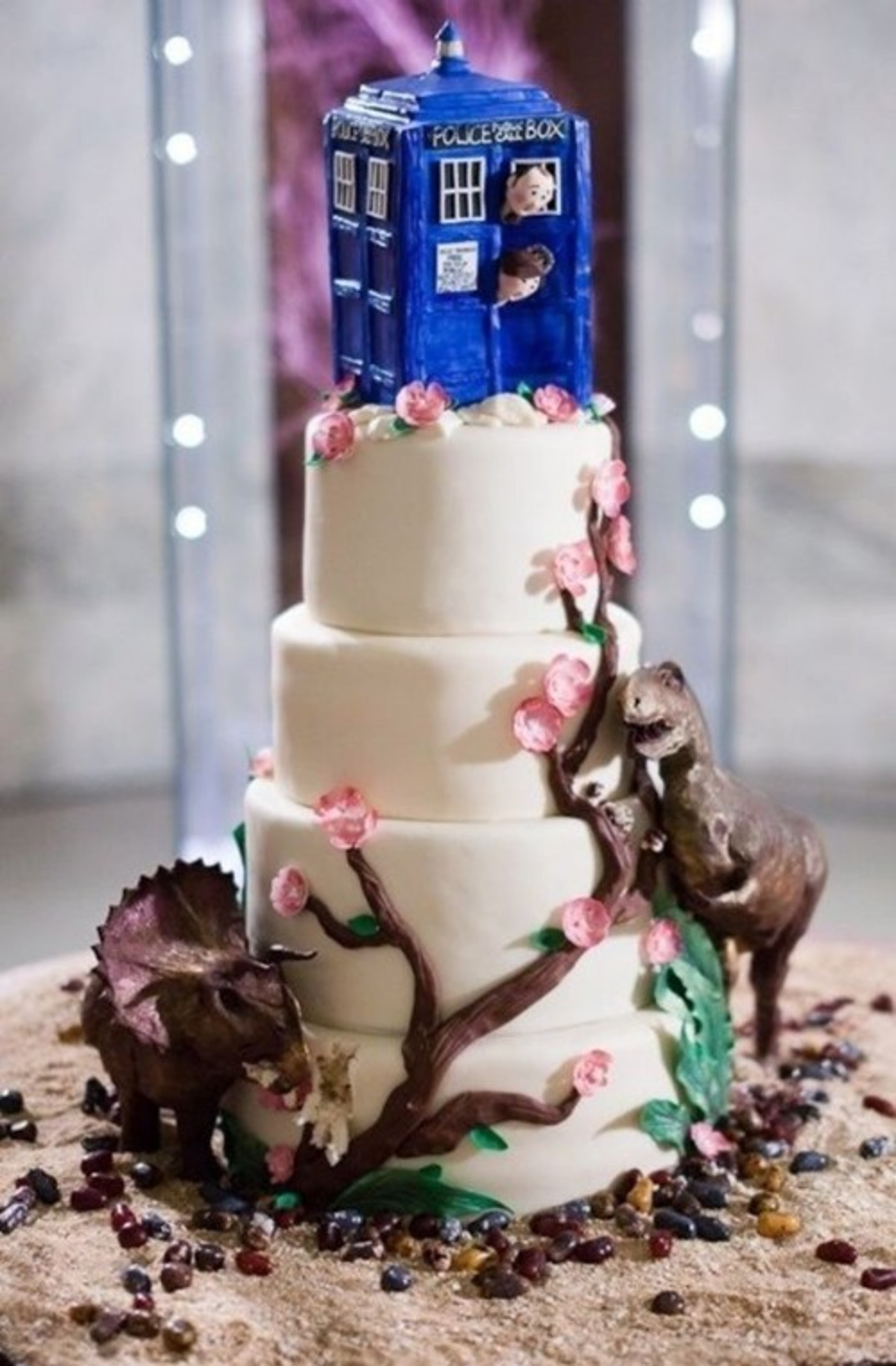 Here are some more unusual wedding cakes.