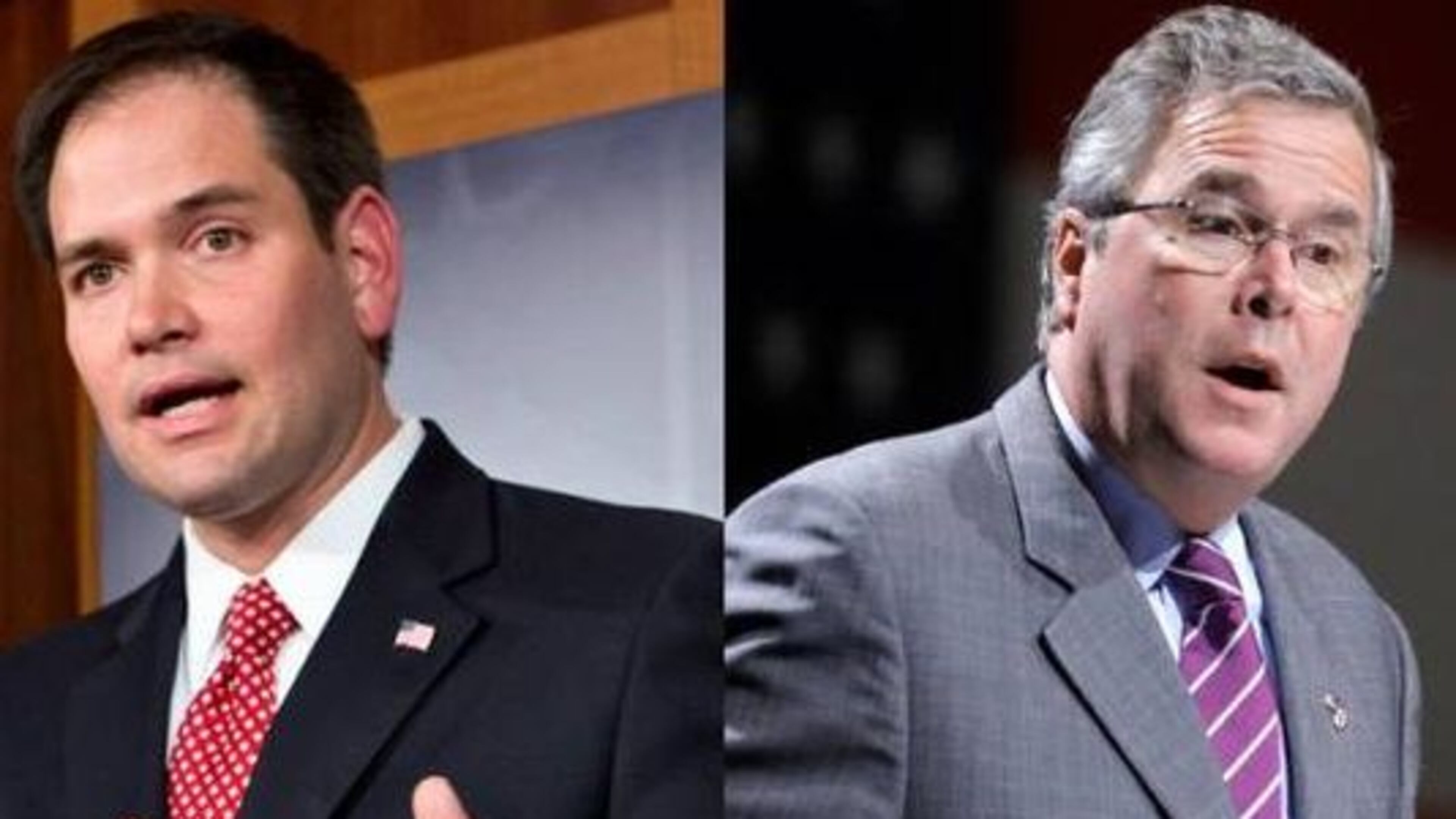 Sen. Marco Rubio and former Florida Gov. Jeb Bush. AP file
