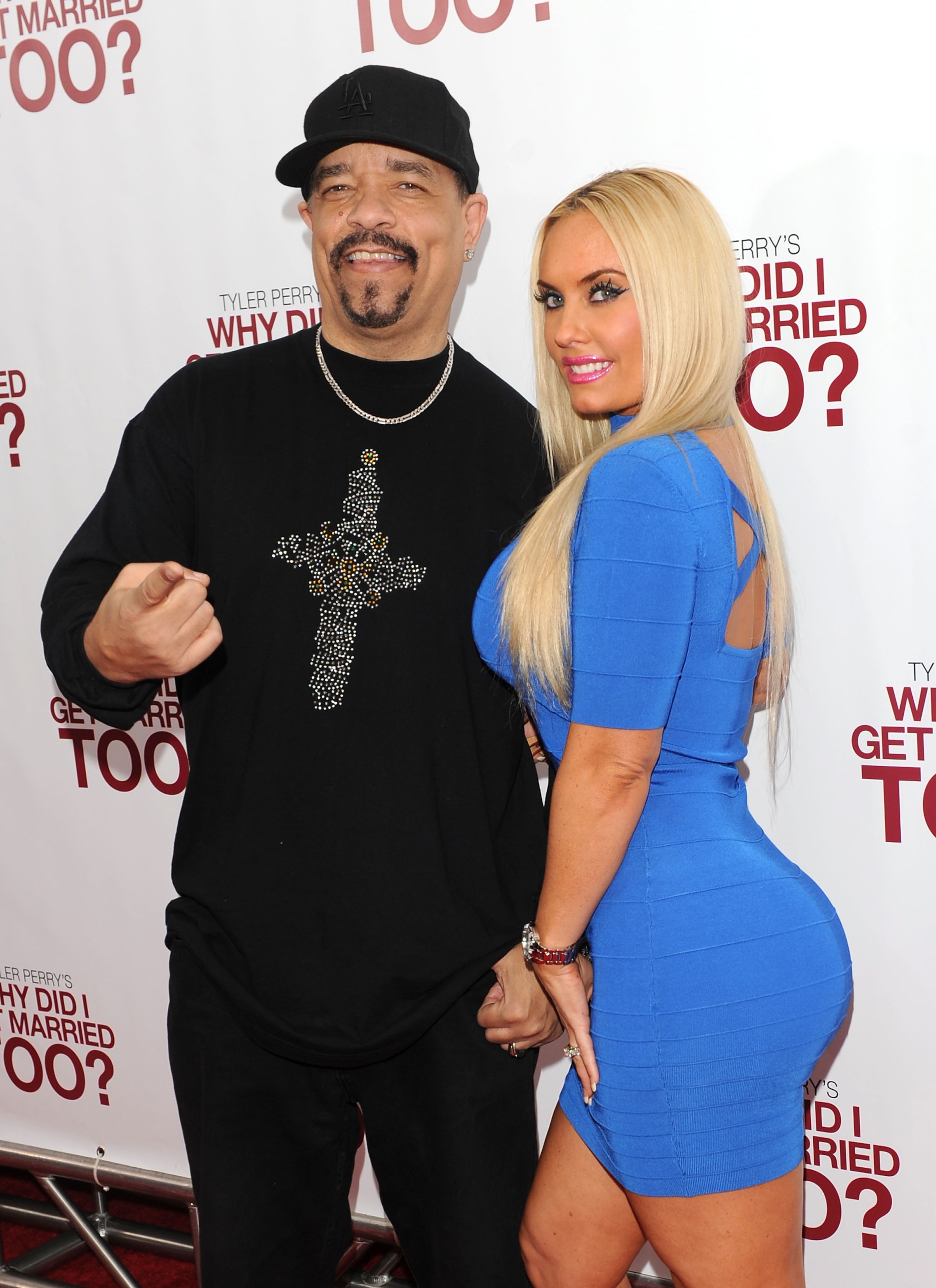 Actor Ice-T and Nicole "Coco" Austin attend the special screening of "Why Did I Get Married Too?" at the School of Visual Arts Theater on March 22, 2010 in New York City. (Photo by Stephen Lovekin/Getty Images)