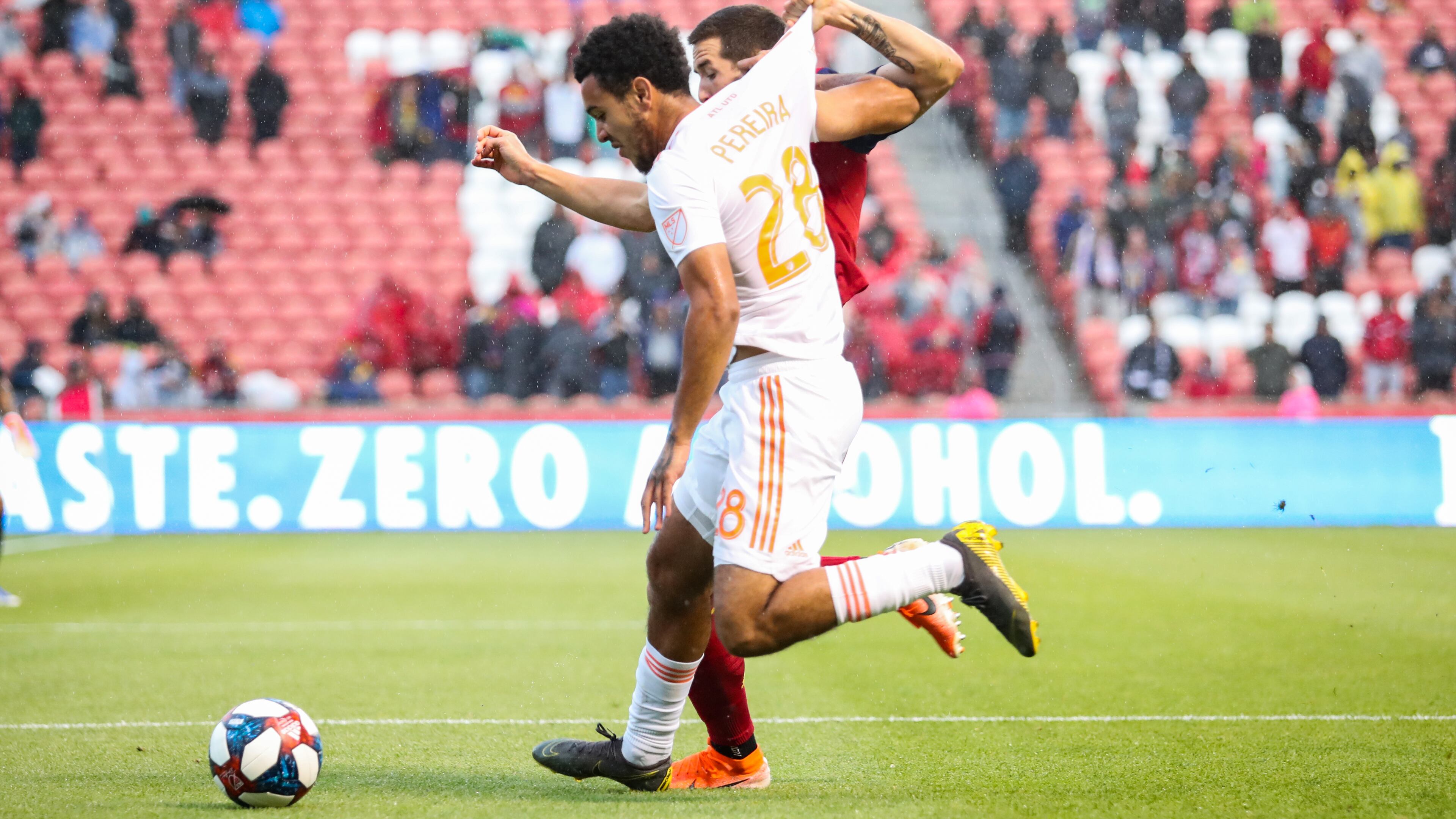 Atlanta United played Real Salt Lake in an MLS game on Friday at Rio Tinto Stadium in Sandy, Utah. (Atlanta United)