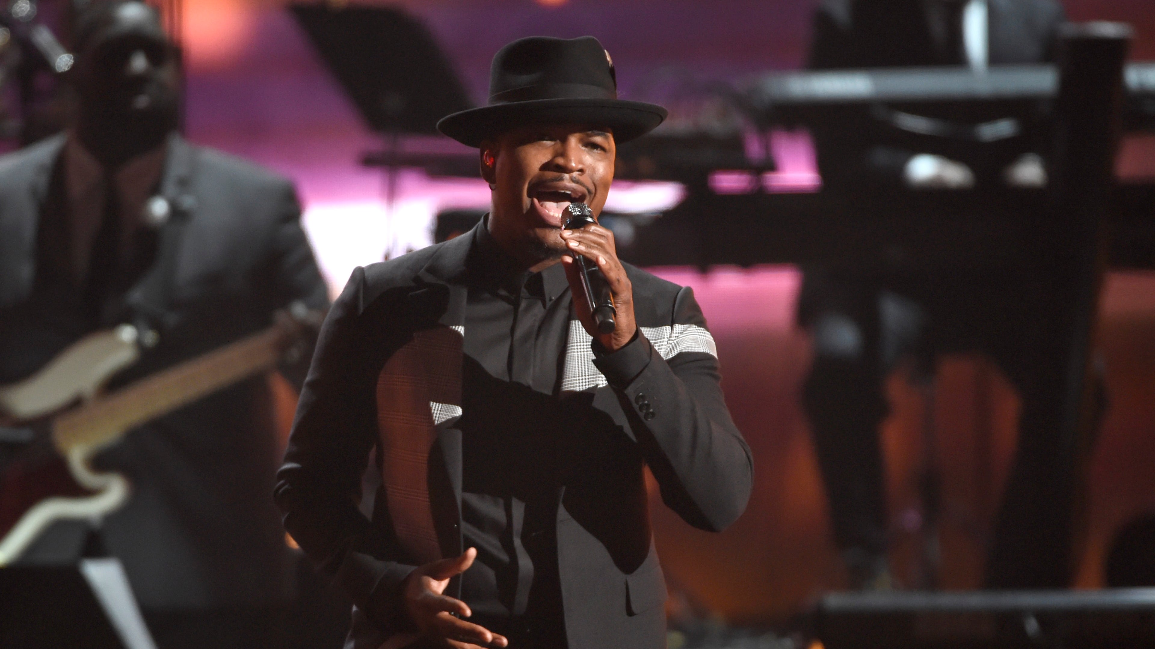 Ne-Yo performs during a tribute to Smokey Robinson at the BET Awards at the Microsoft Theater on June 28, 2015, in Los Angeles.