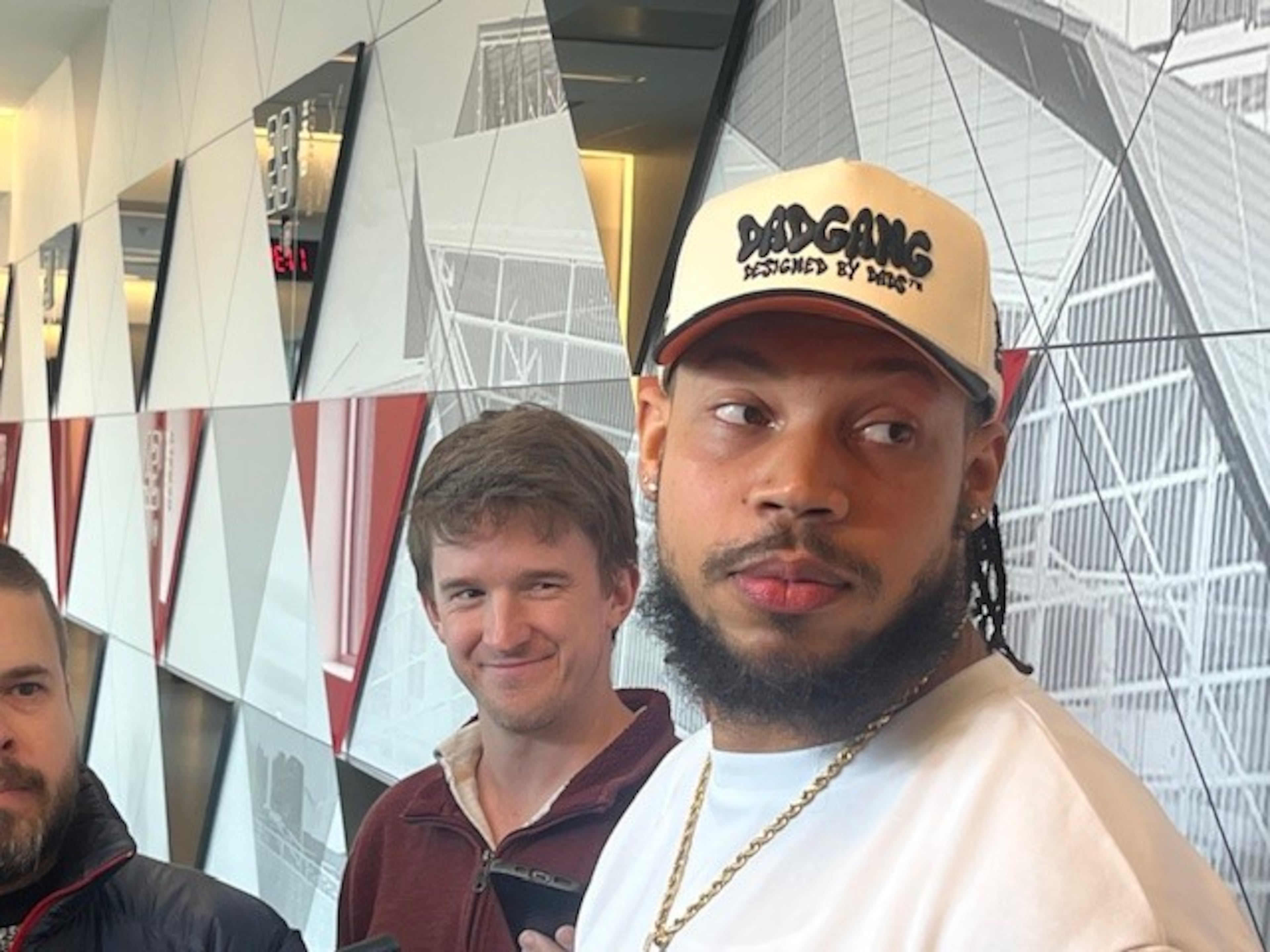 Falcons linebacker Josh Woods spoke too.