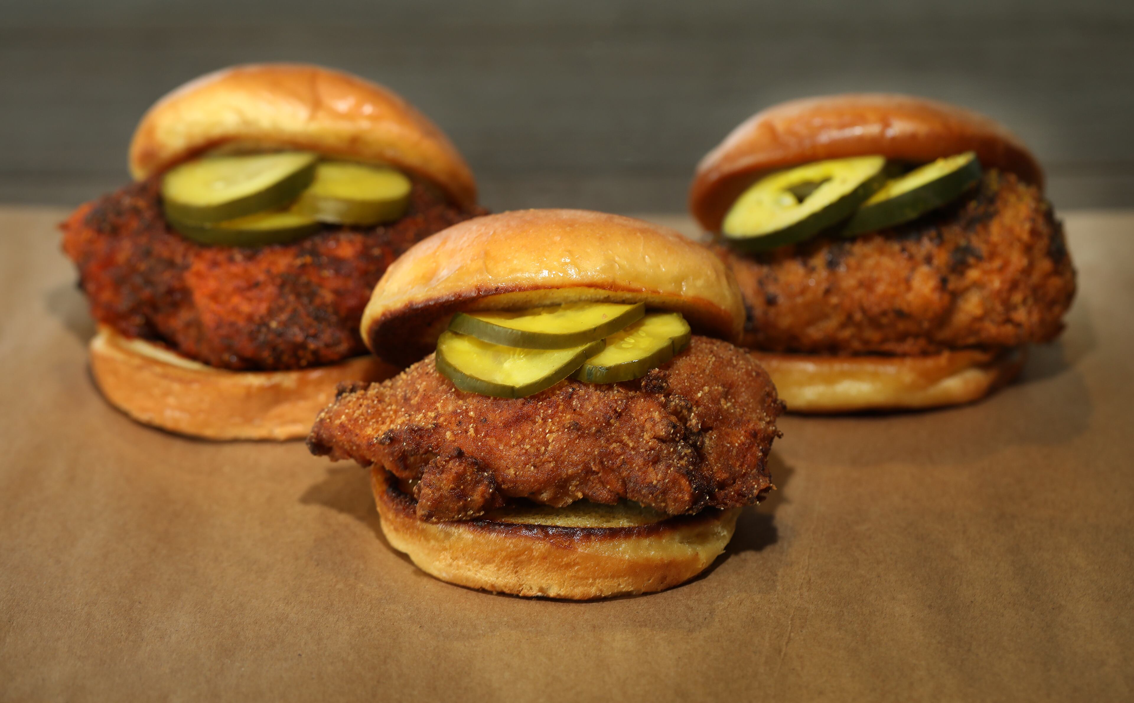 Sandwiches from the menu of Farm BIrds. / Sara Hannah