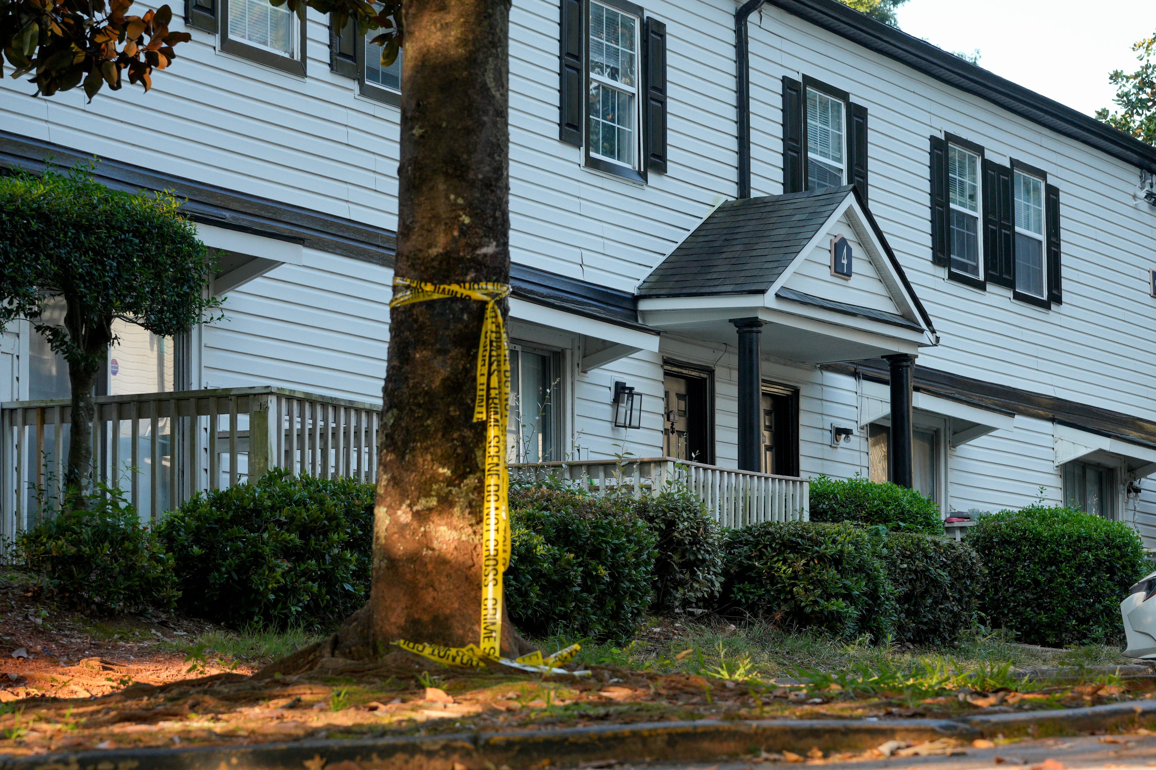 The Nissan Golden Gate apartment complex in DeKalb County was the scene of a Sunday night shooting that left two children dead and two women injured. (Ben Hendren for the AJC)