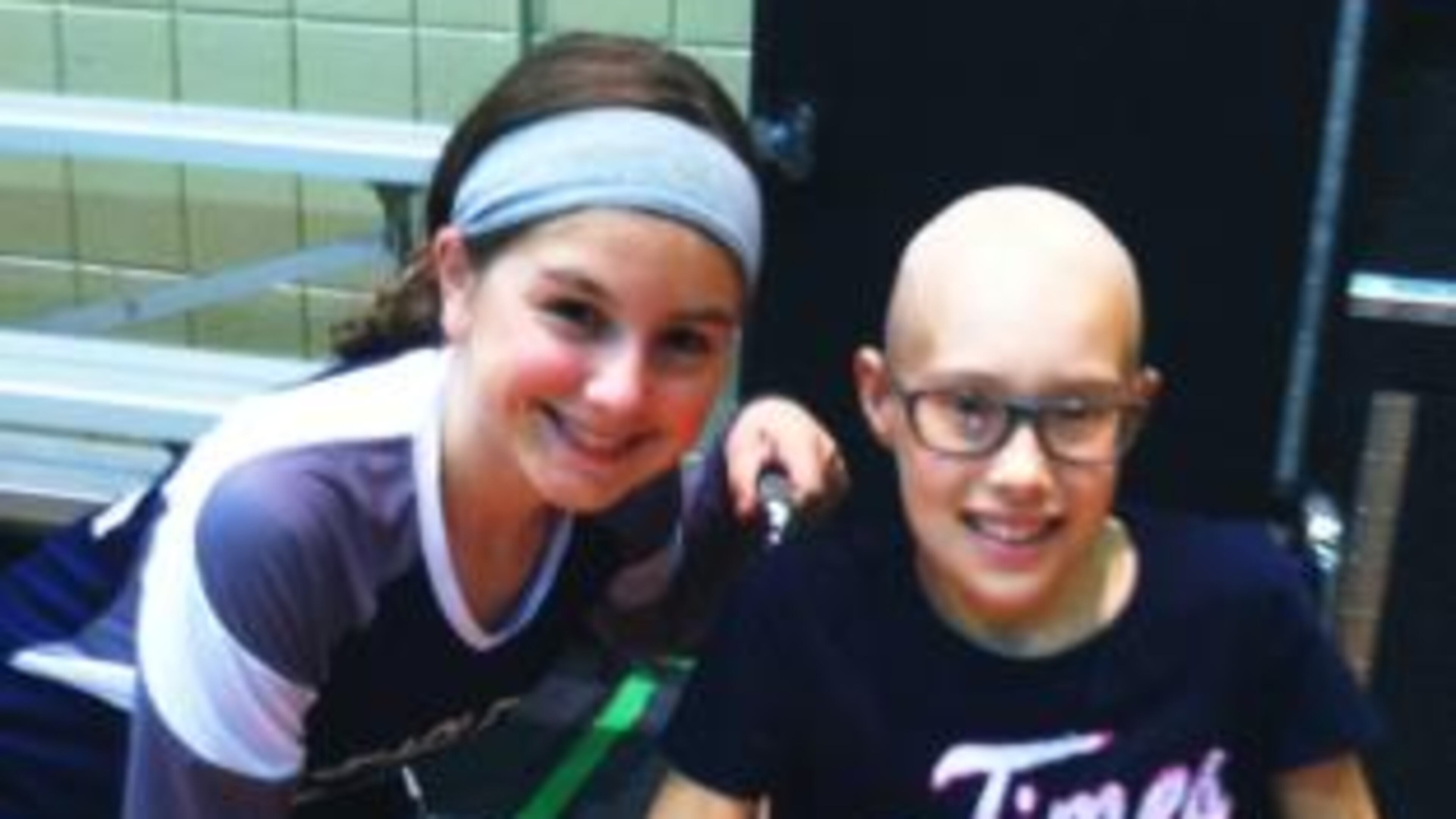 Grace Bunke, now 12, and Bailey Moody, 14, spend time together during a recent school break. The young cancer survivors have become good friends since their lives crossed paths in the fall of 2014. CONTRIBUTED BY FAMILY