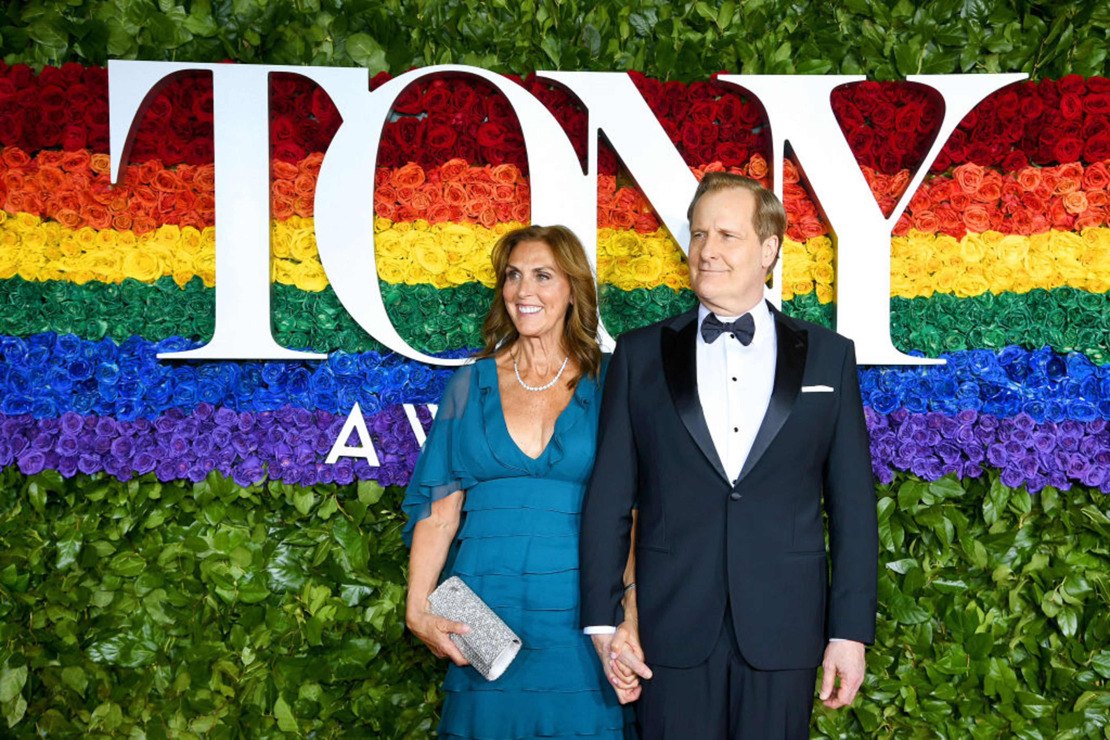 NEW YORK, NEW YORK - JUNE 09: Kathleen Rosemary Treado and Jeff Daniels attend the 73rd Annual Tony Awards at Radio City Music Hall on June 09, 2019 in New York City. (Photo by Dimitrios Kambouris/Getty Images for Tony Awards Productions)