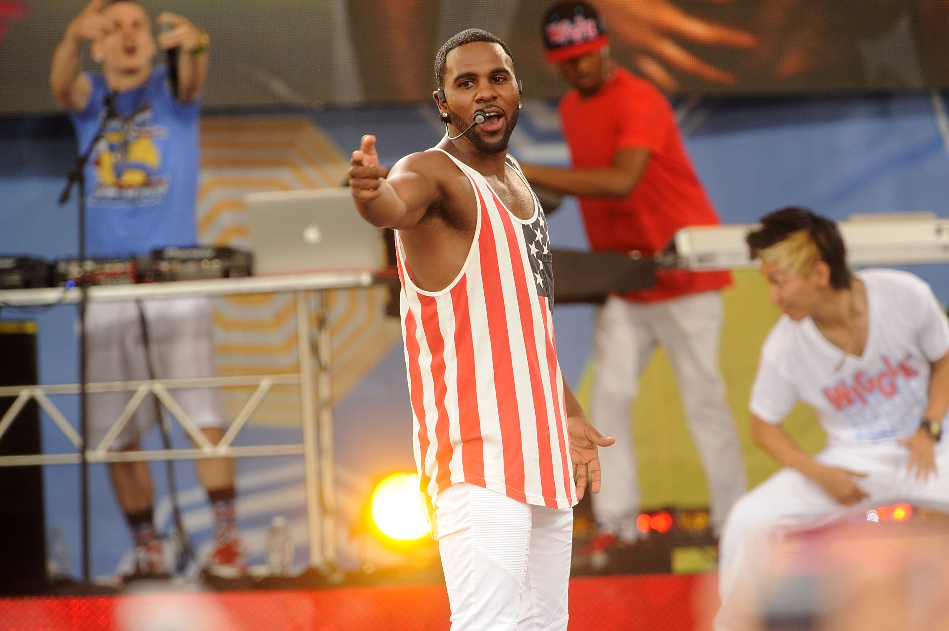 NEW YORK, NY - JULY 04: Singer Jason Derulo performs On ABC's "Good Morning America" at Rumsey Playfield, Central Park on July 4, 2014 in New York City. (Photo by Brad Barket/Getty Images)
