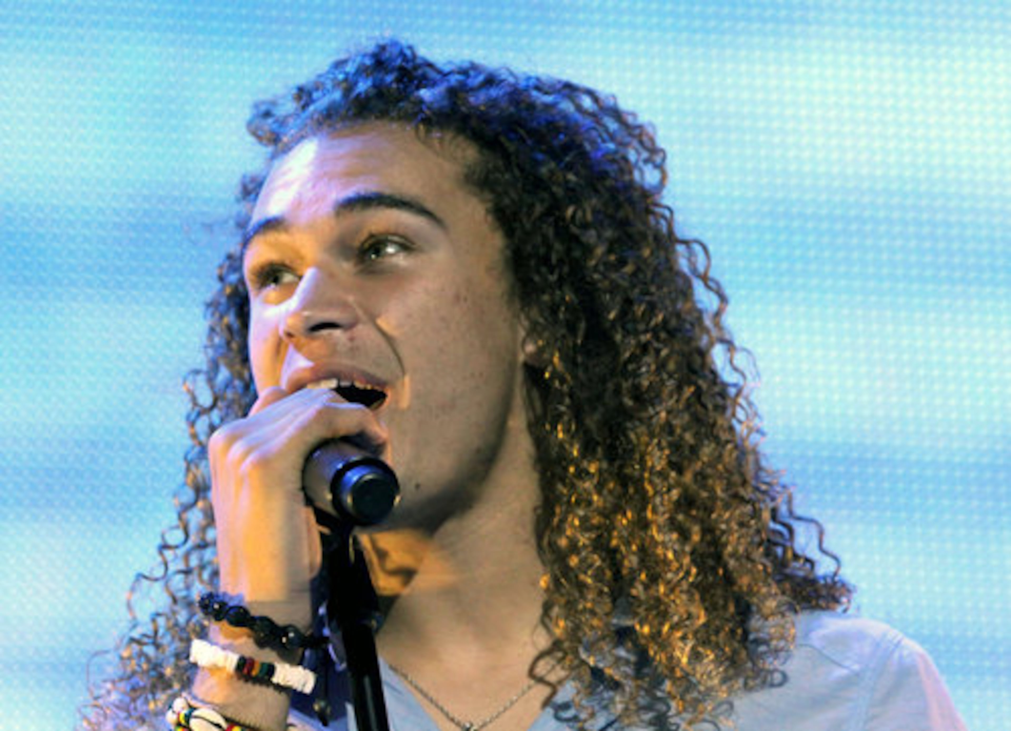 Finalist DeAndre Brackensick's signature curls were on display.