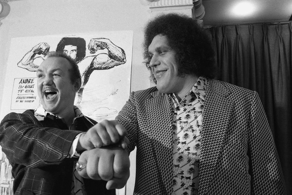 Andre the Giant (right) in 1976. The French-born actor loved the South. 