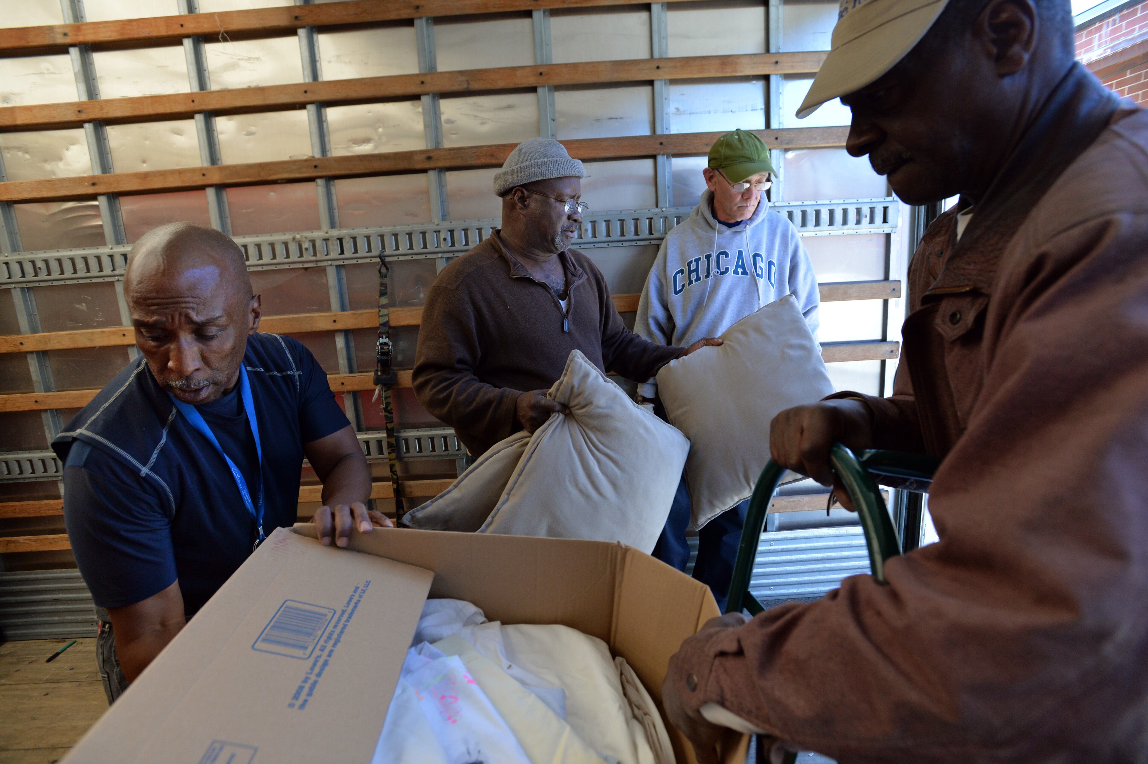 In 2009, the VA announced a goal to end veteran homelessness. The VA works locally with the United Way, which partnered with the Furniture Bank of Metro Atlanta this year to create an internship program for homeless veterans. The veterans work in the bank’s warehouse where they learn job skills to gain employment after the two-month internship is complete. HYOSUB SHIN / HSHIN@AJC.COM