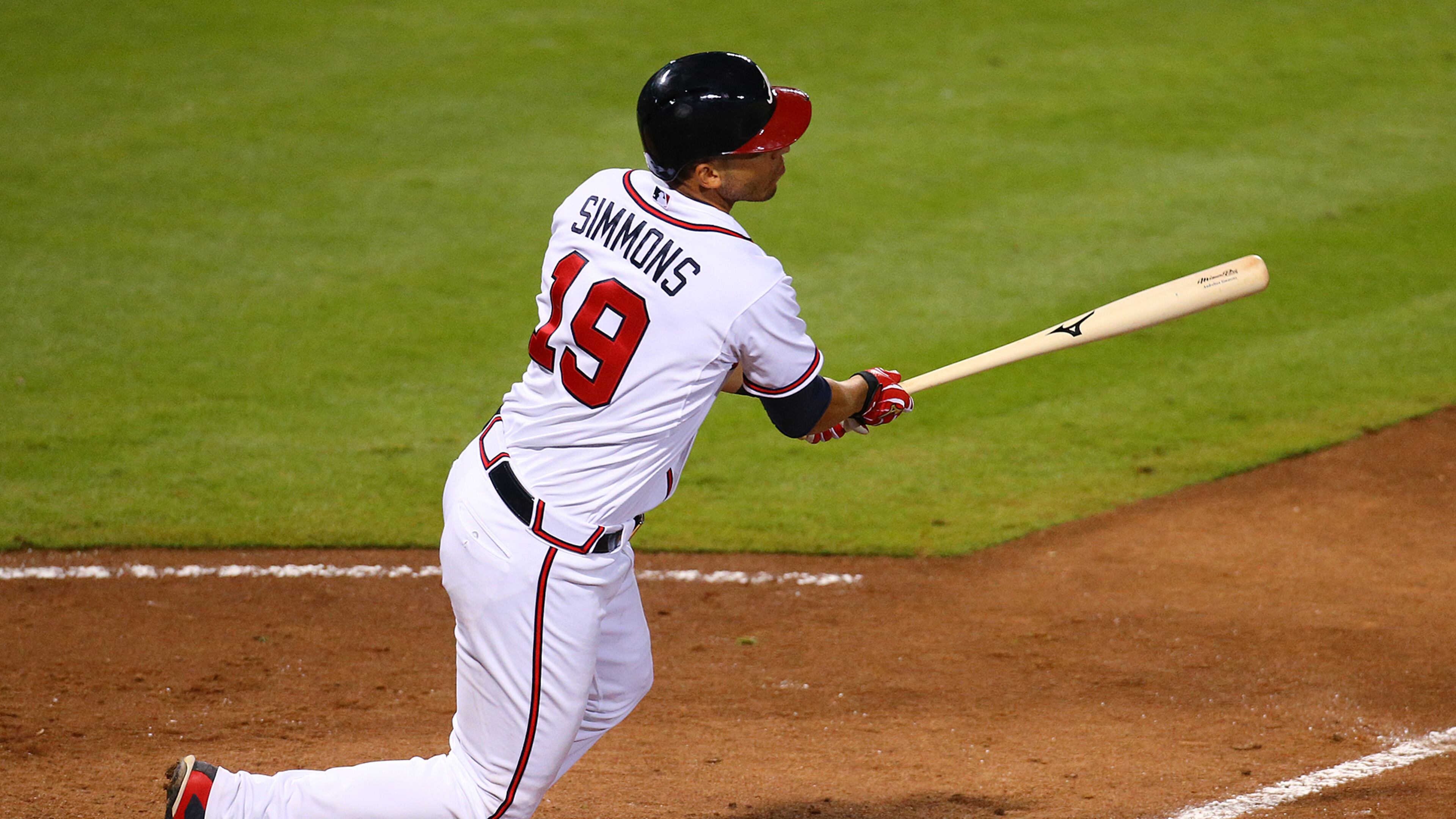 Braves Andrelton Simmons hits a walk off game winning RBI single to beat the Blue Jays 3-2 in the 9th inning of a baseball game on Tuesday, Sept. 15, 2015, in Atlanta. Curtis Compton / ccompton@ajc.com