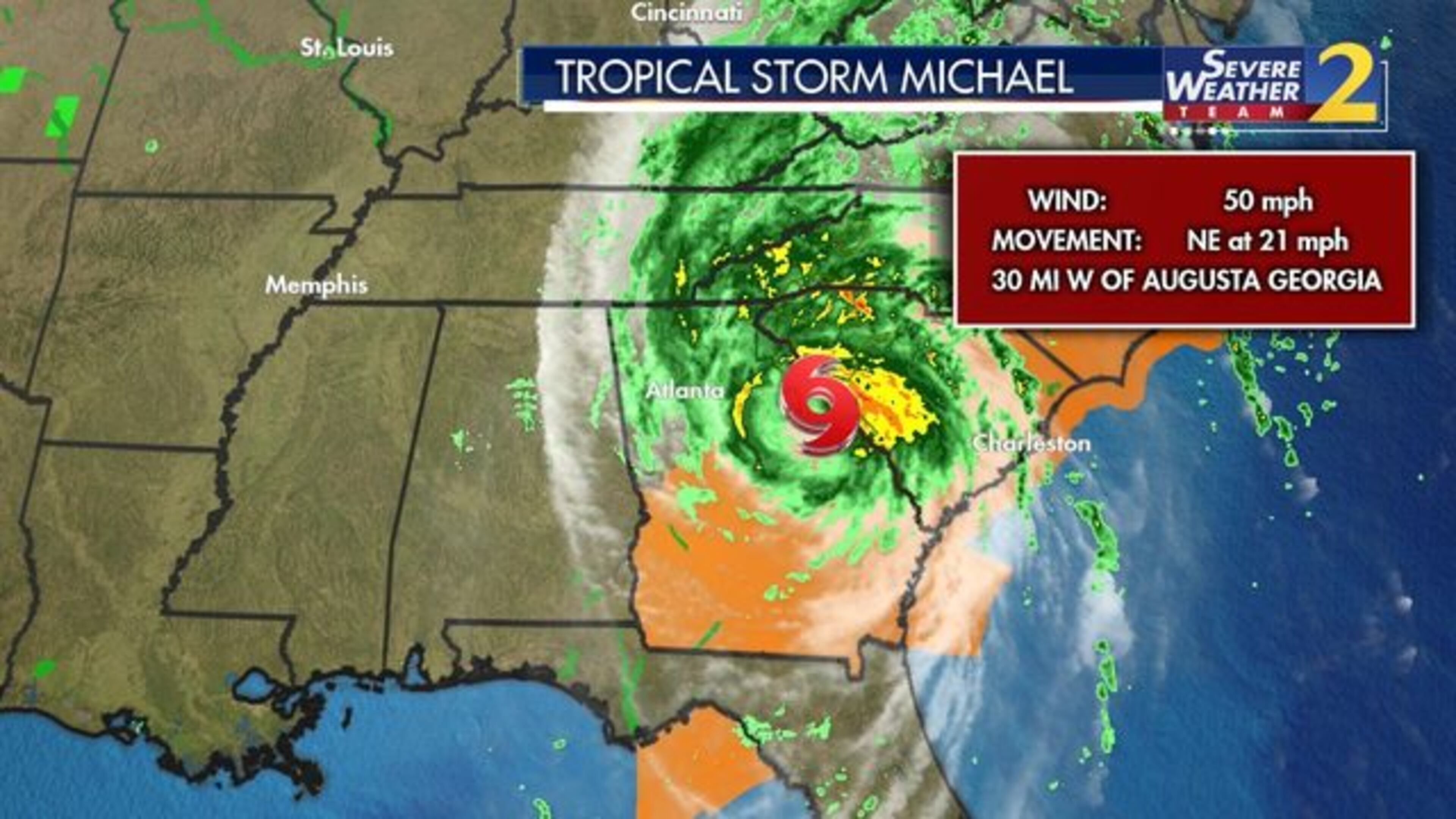 Parts of north Fulton County, including a Ga. 400 ramp in Sandy Springs, experienced flooding Thursday morning after Michael moved through metro Atlanta.