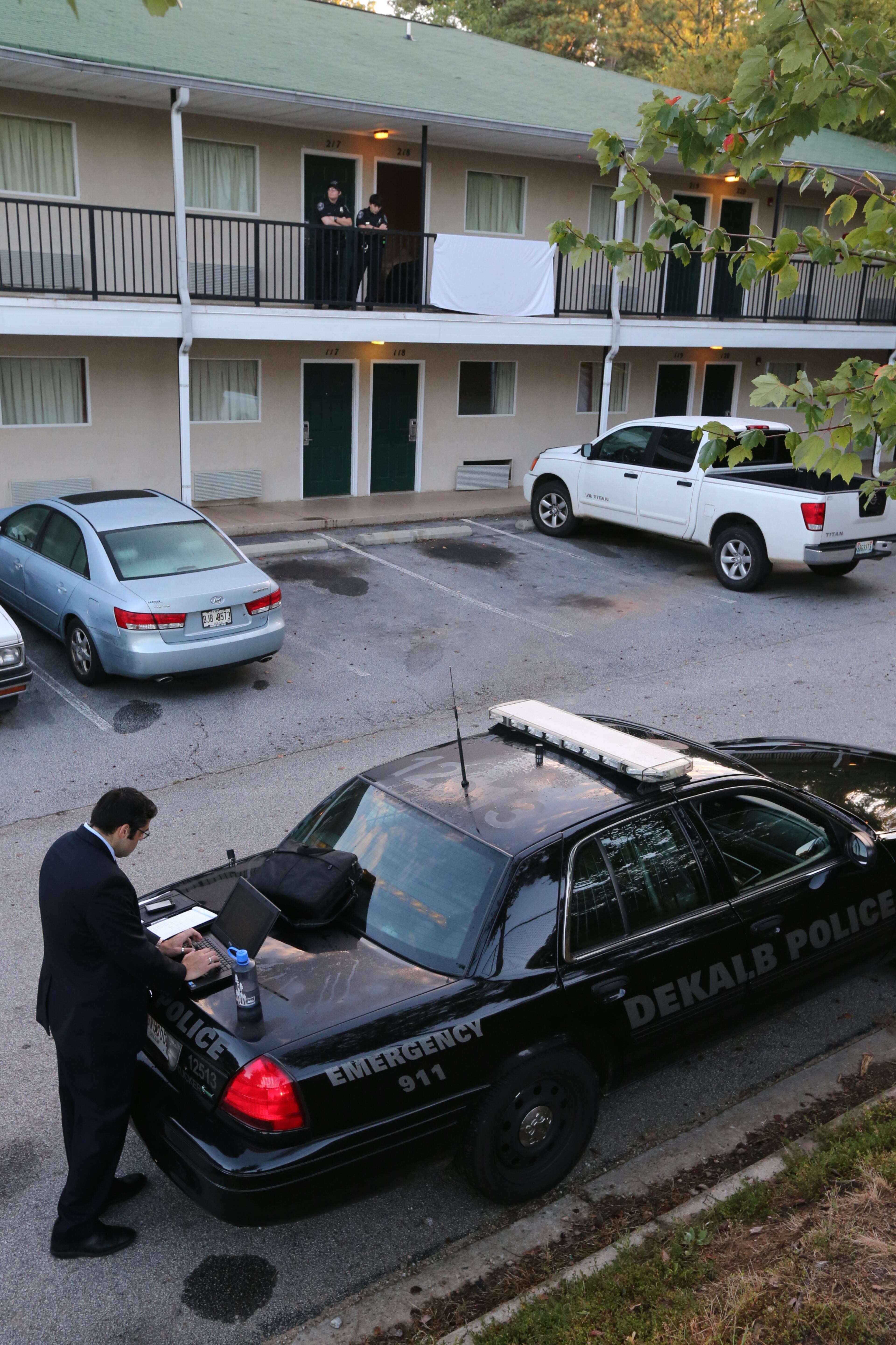 DeKalb County police were investigating a fatal shooting early Monday at an extended stay motel near Stone Mountain. The shooting happened about 5 a.m. at the Savannah Suites in the 4800 block of Memorial Drive.