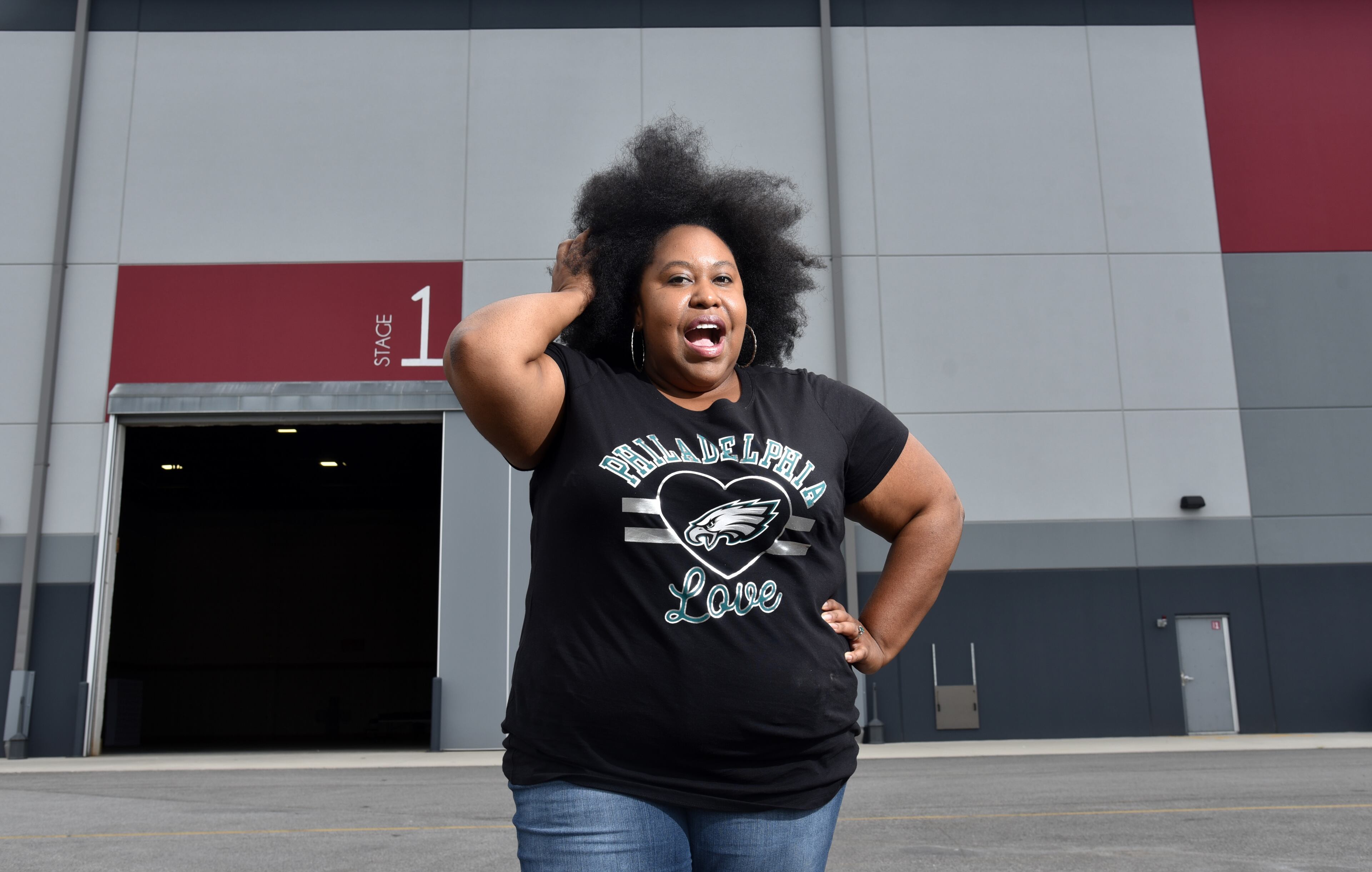 September 6, 2018 Union City - Portrait of Kalena Boller at Atlanta Metro Studios in Union City on Thursday, September 6, 2018. Kalena Boller has been a film location scout since 2005, when she landed her first gig working the music video for T-Pain's "I'm 'n Luv (wit a Stripper)" at Turner Field. HYOSUB SHIN / HSHIN@AJC.COM