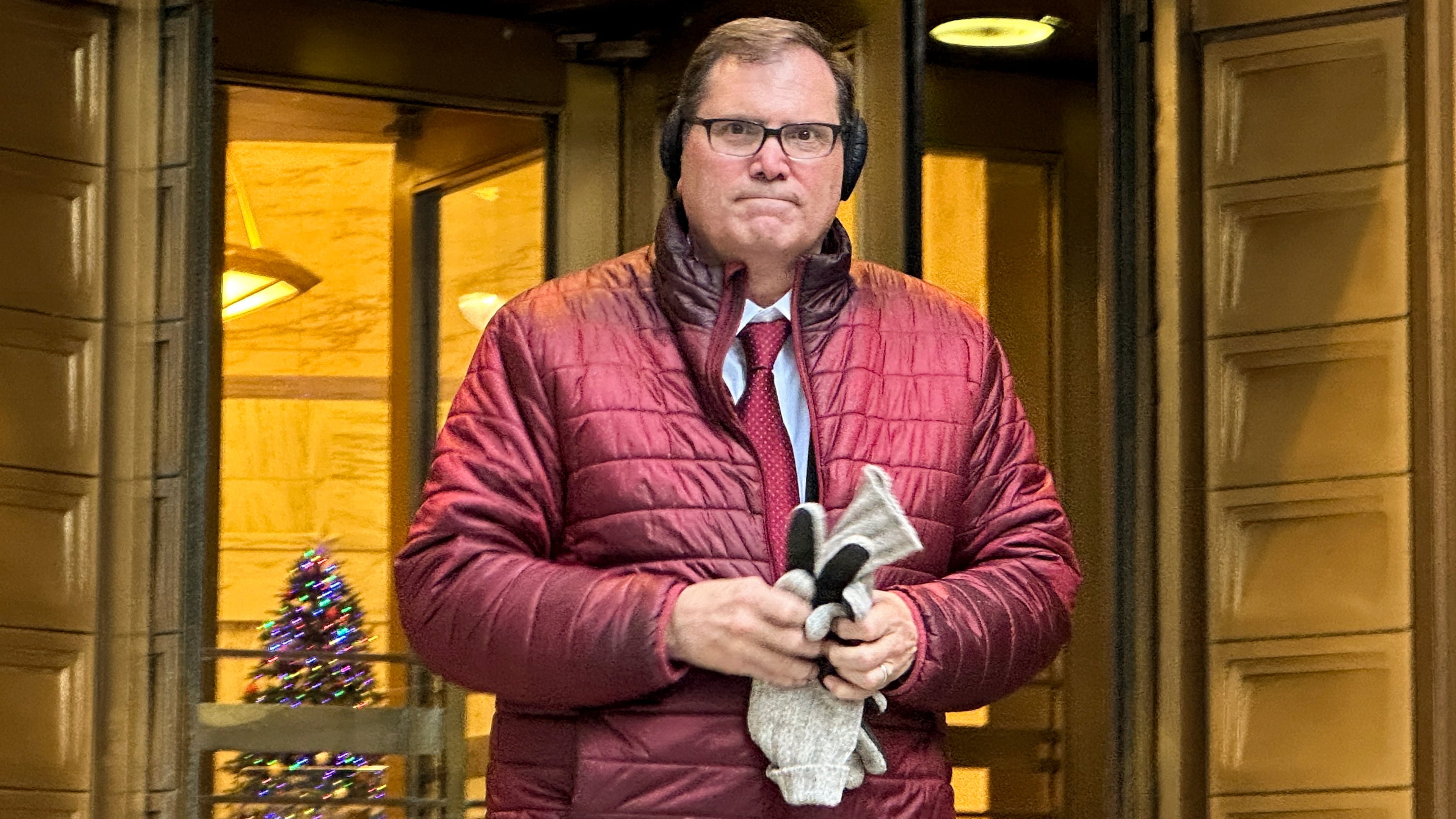 FILE - John Sarcone, acting U.S. Attorney for Northern New York, leaves Manhattan federal court, Thursday, Dec. 4, 2025, in New York. (AP Photo/Michael Sisak, File)