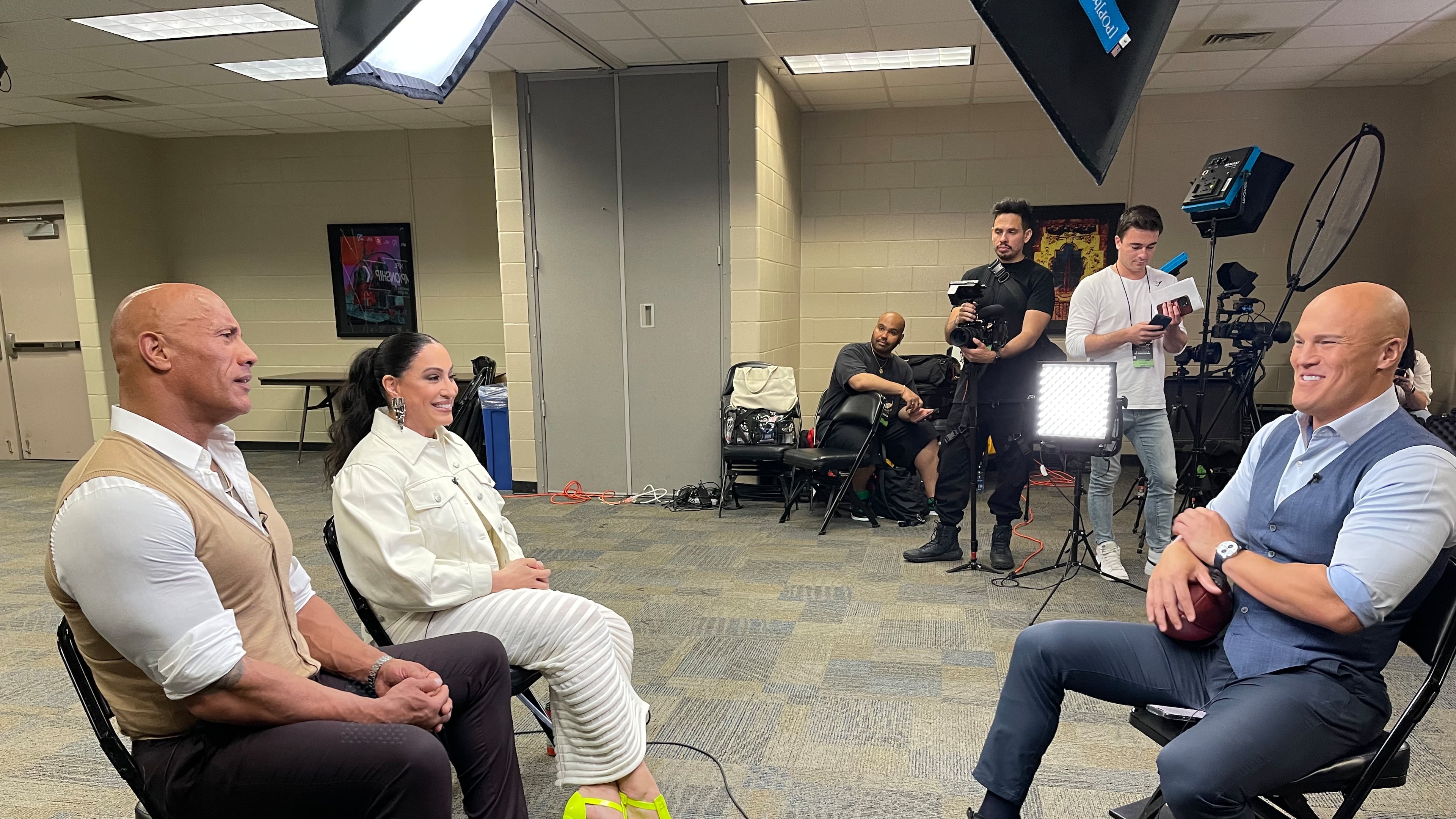 Coy Wire interviews Dwayne "The Rock" Johnson and Dany Garcia for his "Whole Story" special on the NFL. CNN