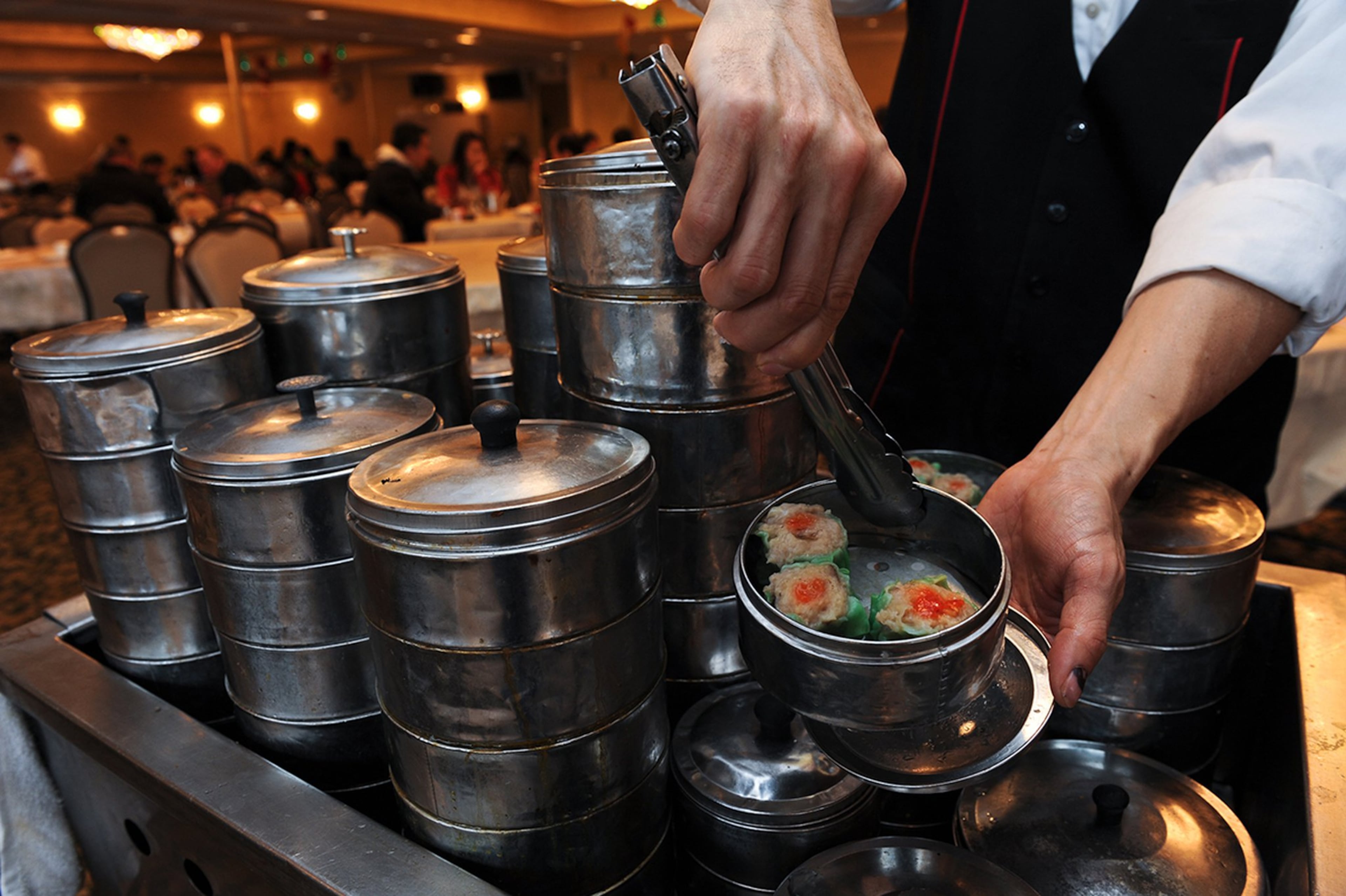 Dim sum at Canton House on Buford Highway, which opened in 1994. (Becky Stein)