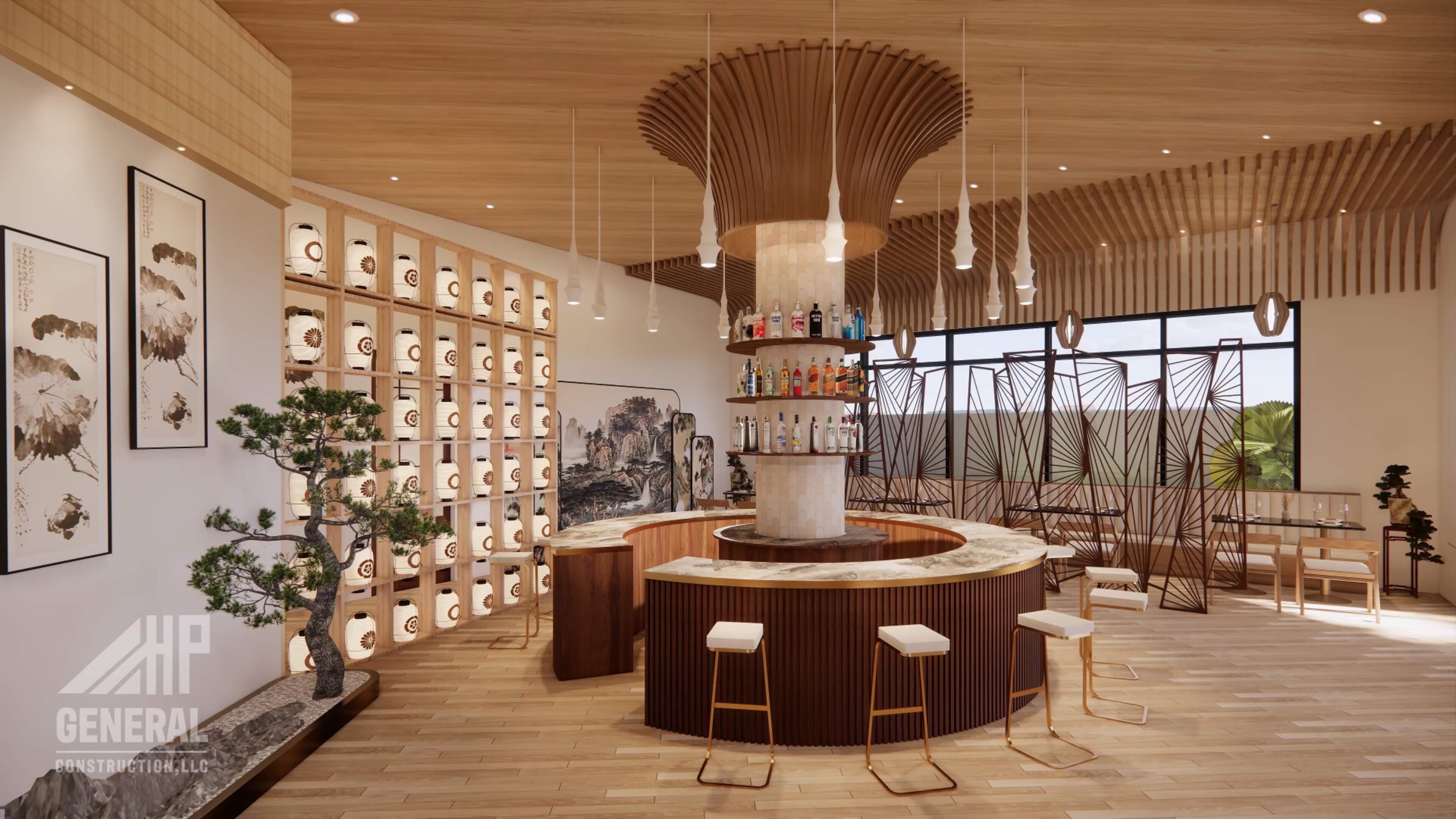 A rendering of the interior of Yuji / Courtesy of Yuji